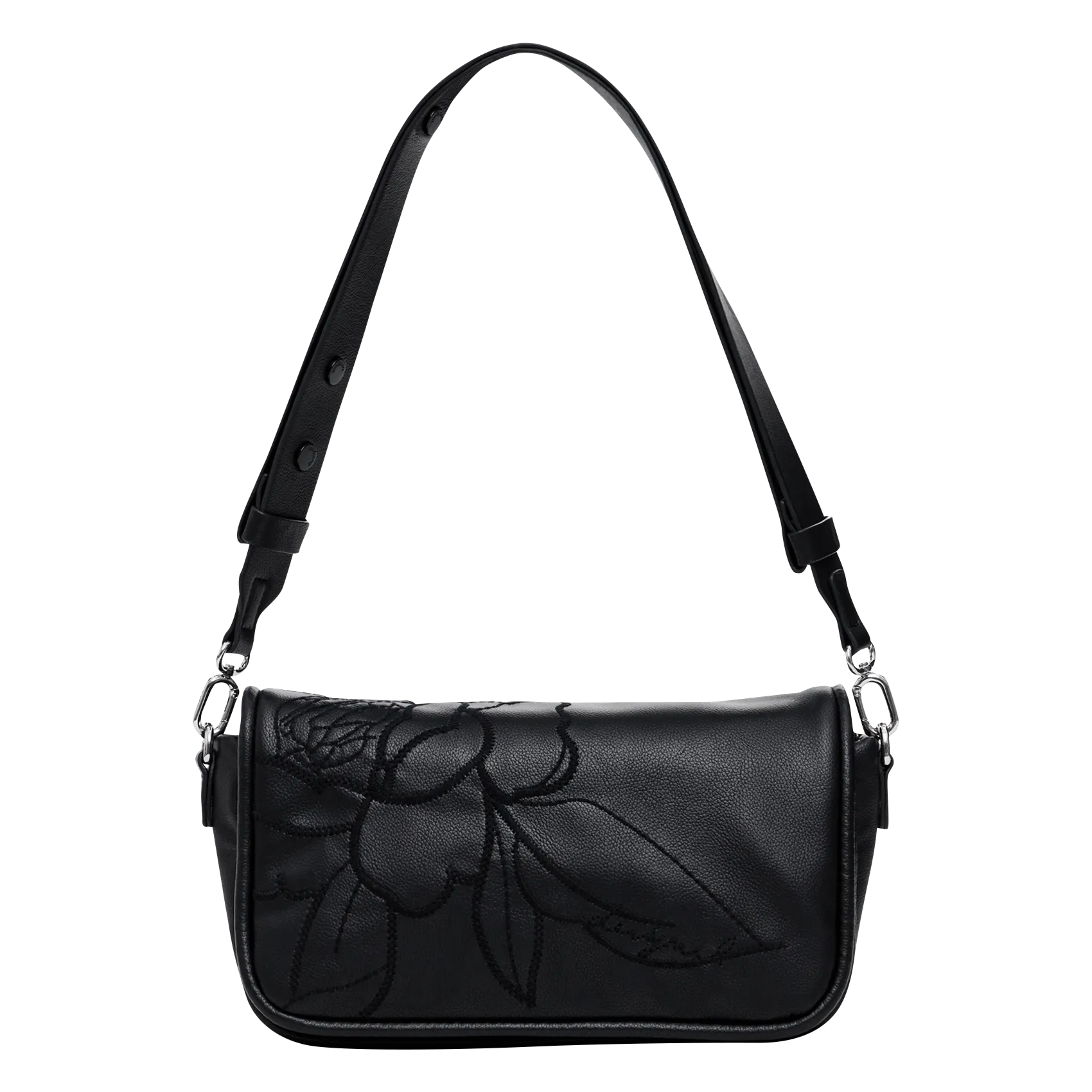  DESIGUAL   Borsa a tracolla ricamata | Nero