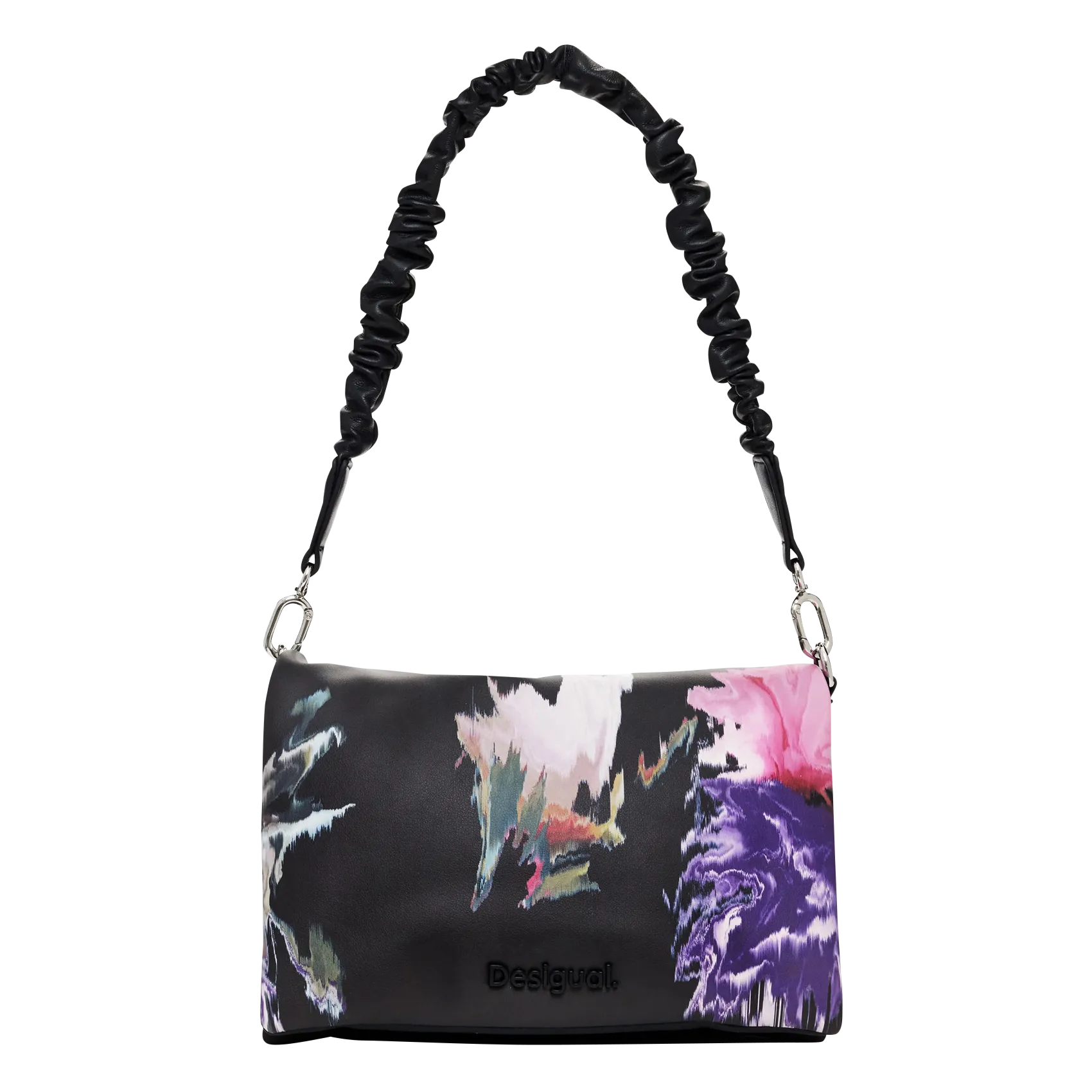  DESIGUAL   Borsa a tracolla stampa floreale | Nero