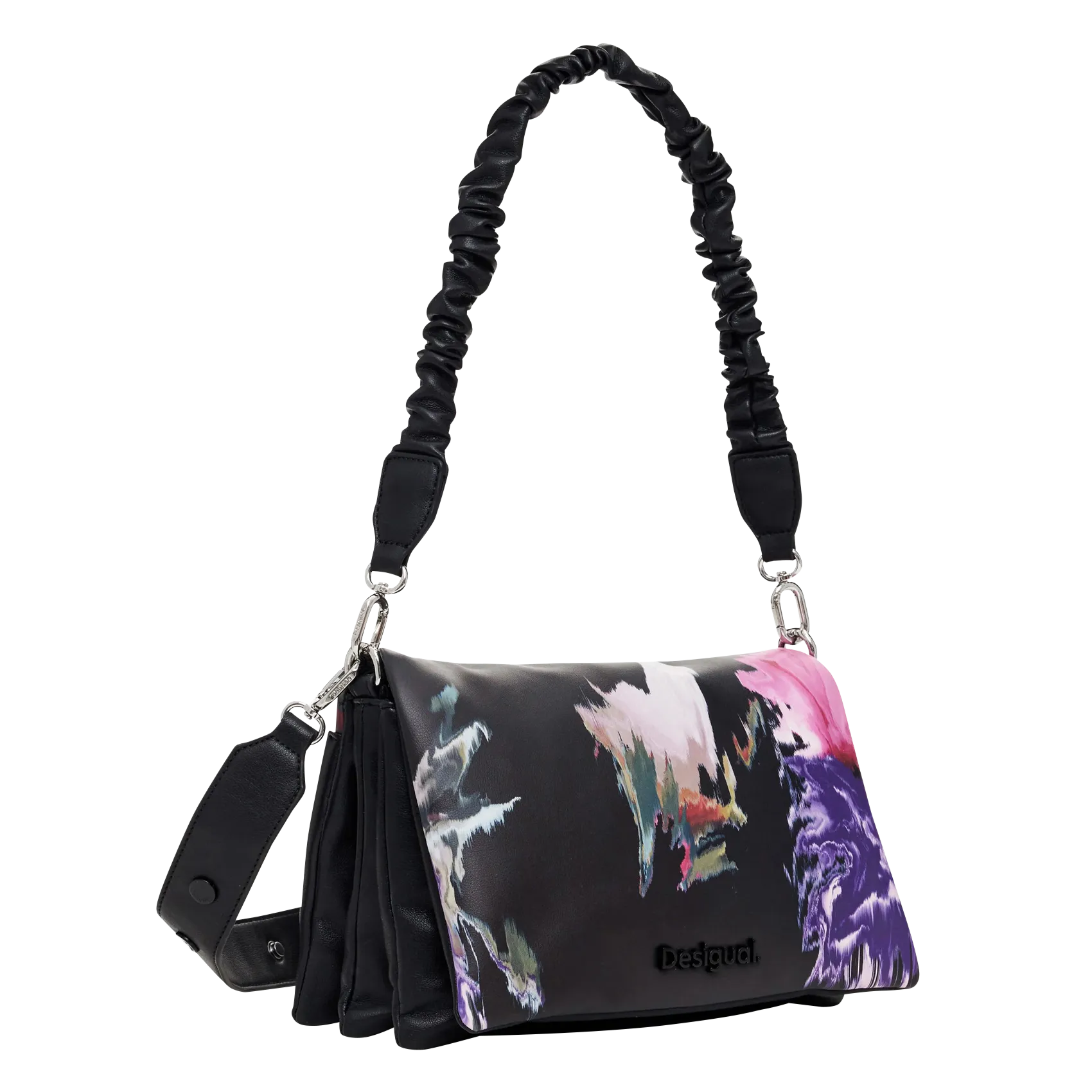  DESIGUAL   Borsa a tracolla stampa floreale | Nero