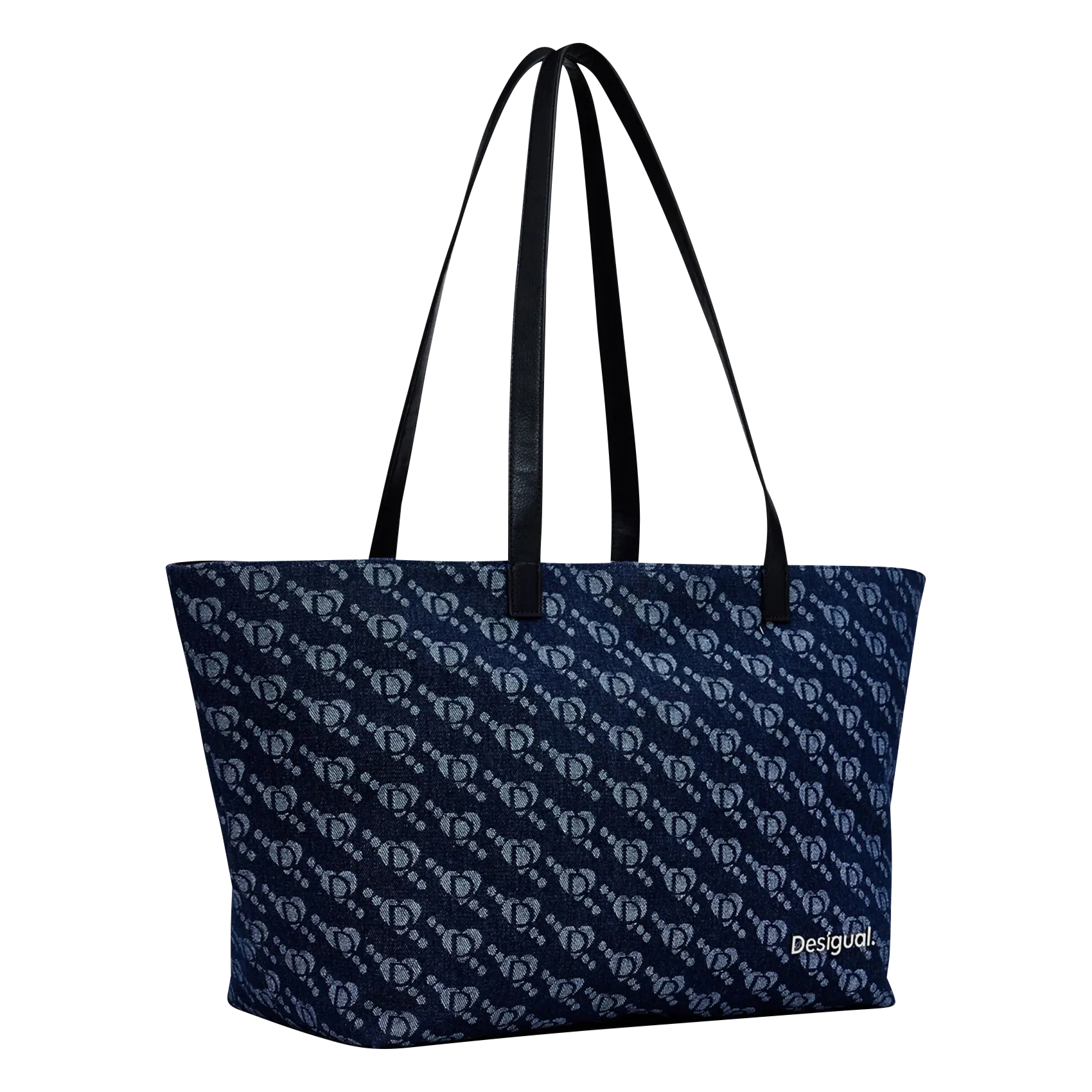  DESIGUAL   Borsa shopper con monogramma in misto cotone | Blu