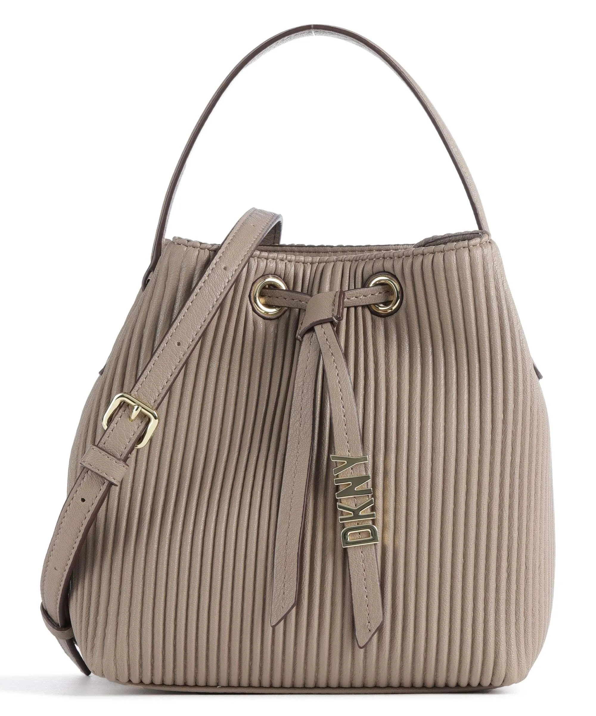  DKNY Shane Borsa a secchiello pelle sintetica taupe  