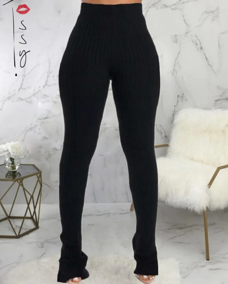 Donna Vita Alta Pantaloni Scarni Leggings Slim Elastico Nero Pantaloni Moda Casual Pantaloni Donna 2022 Primavera Streetw