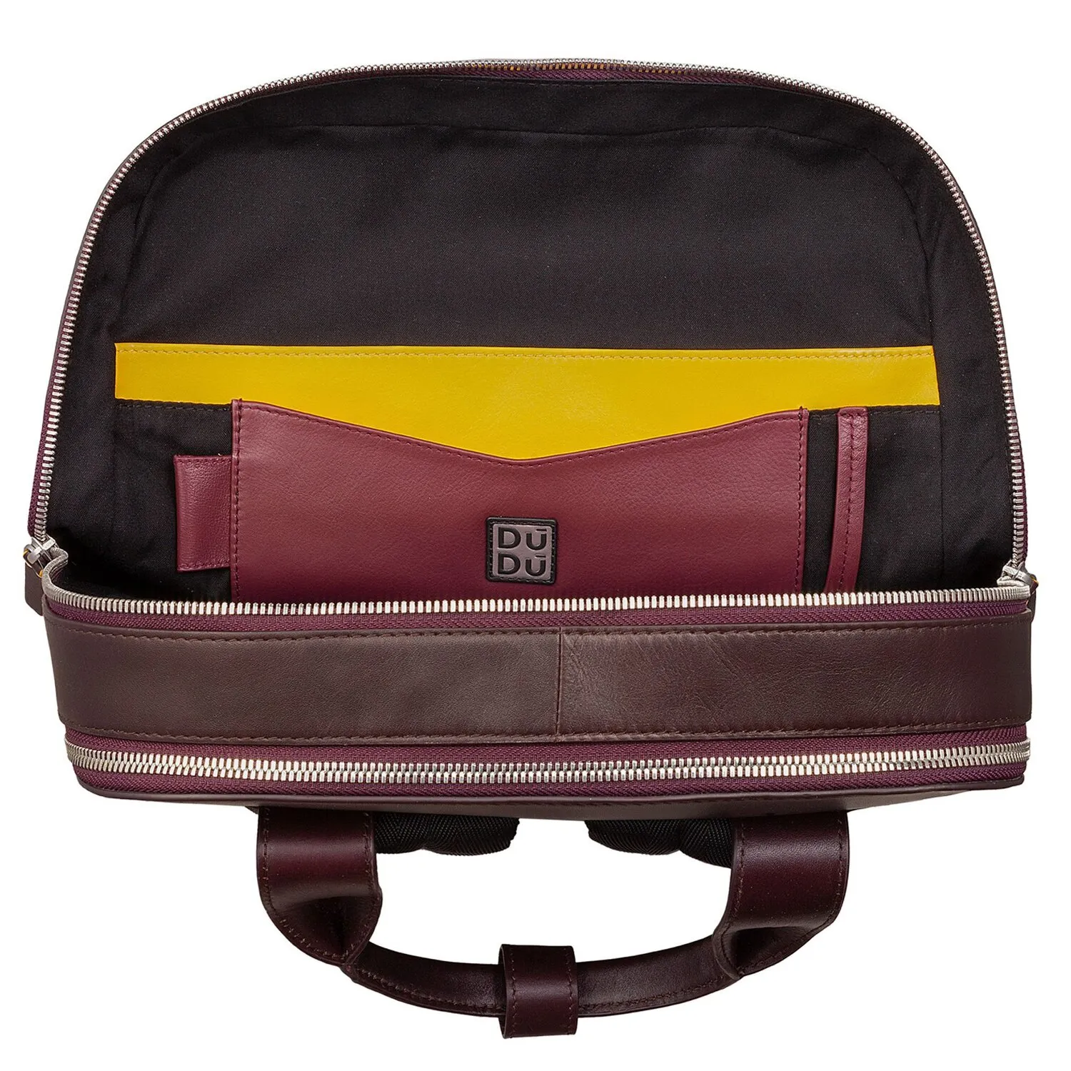 DuDu Zaino in pelle 40 cm Scomparto per computer portatile