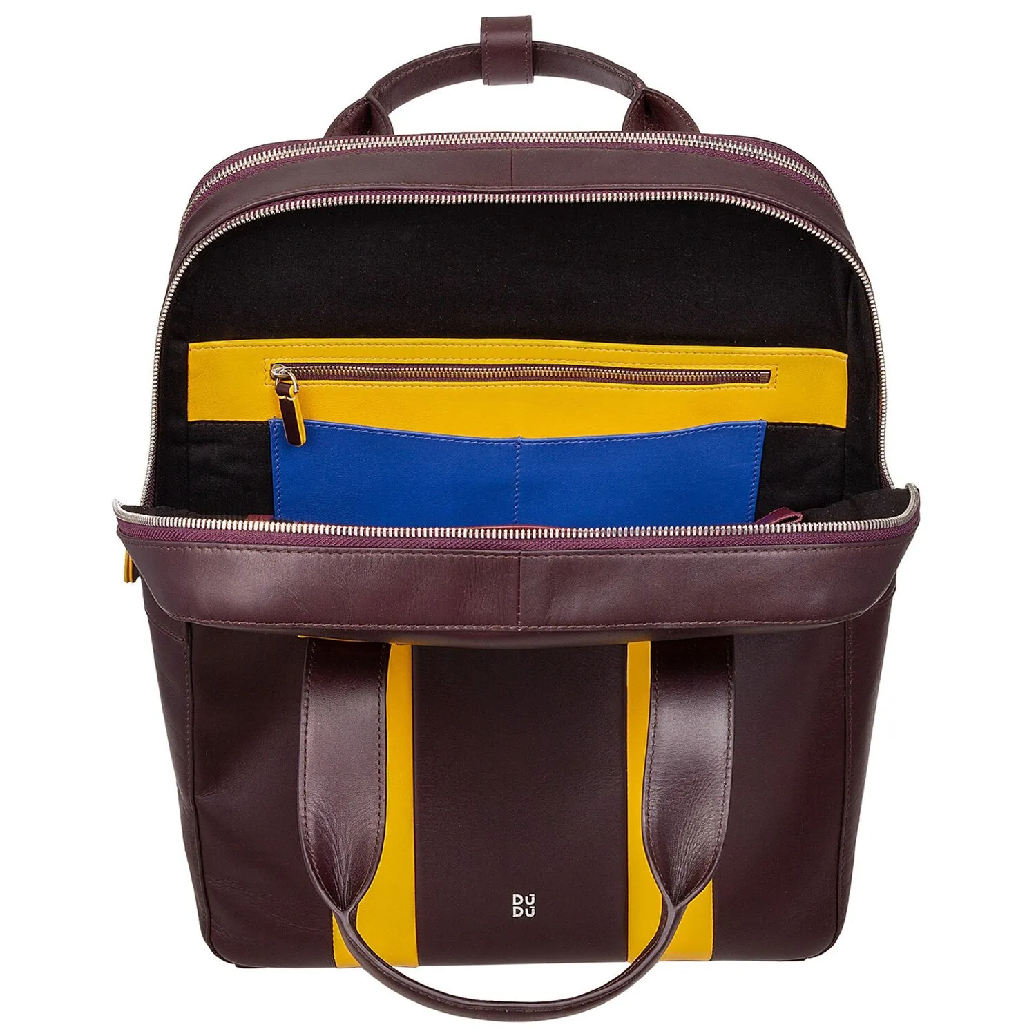 DuDu Zaino in pelle 40 cm Scomparto per computer portatile