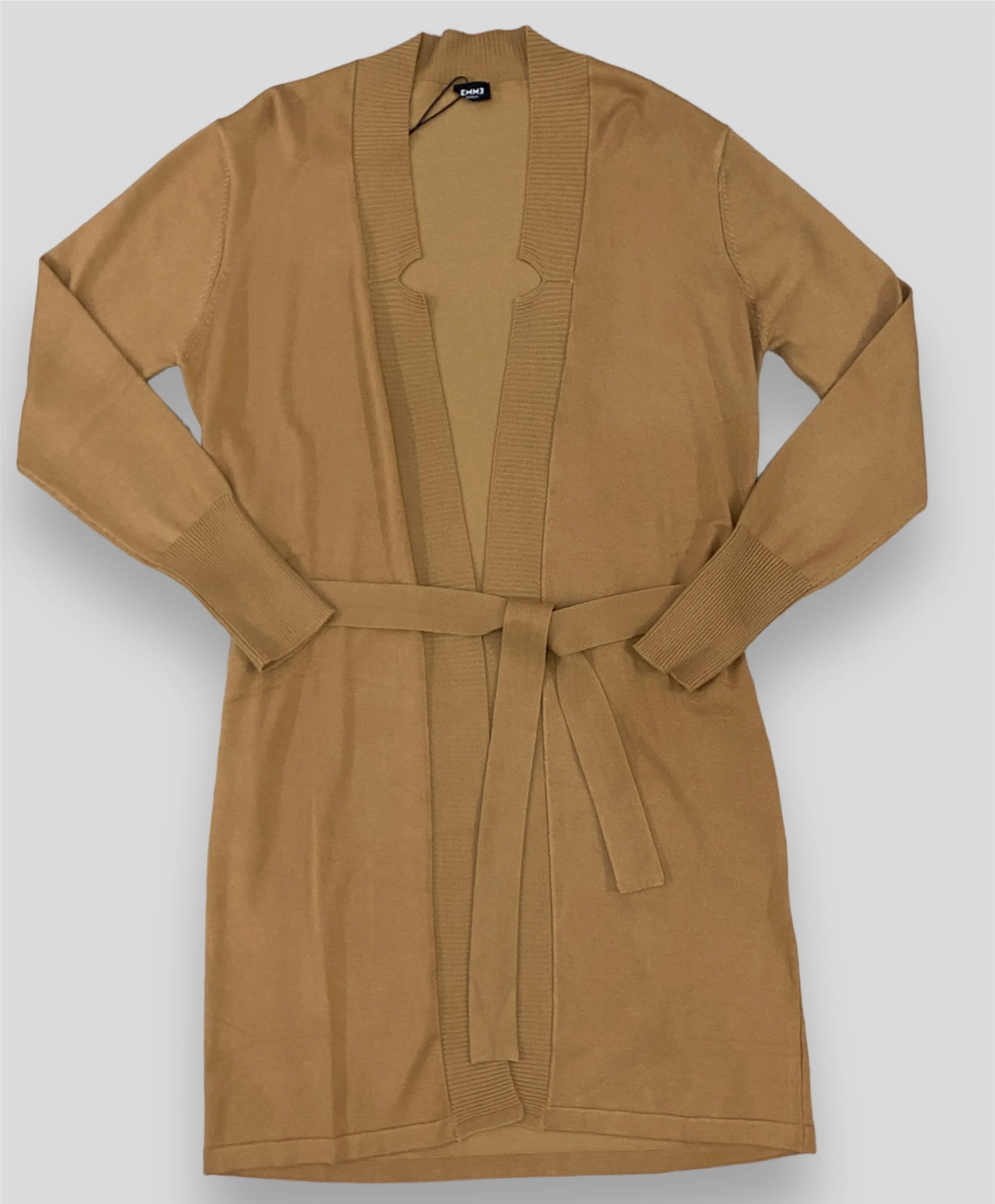 Emme Marella cardigan lungo cammello