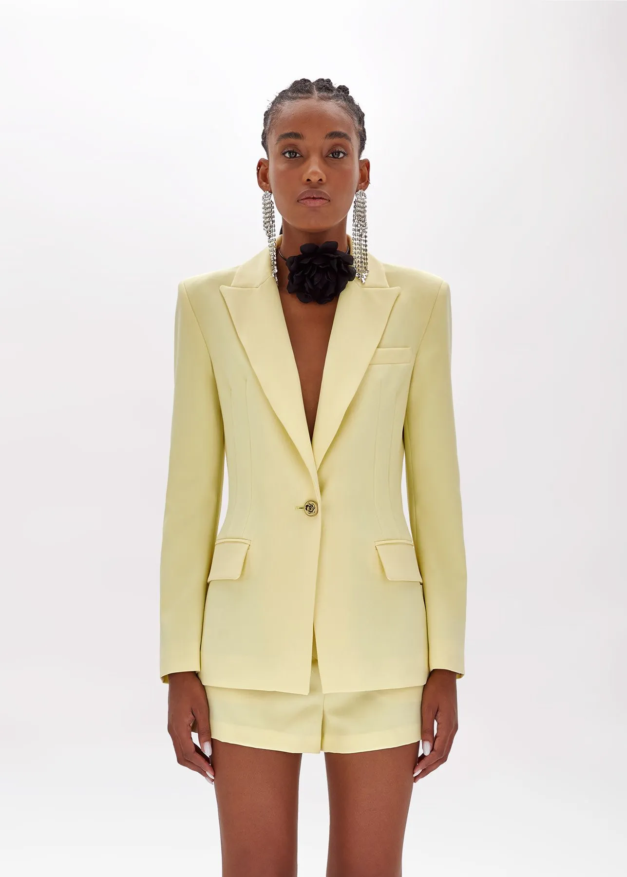 Giacca blazer in cady stretch blugirl