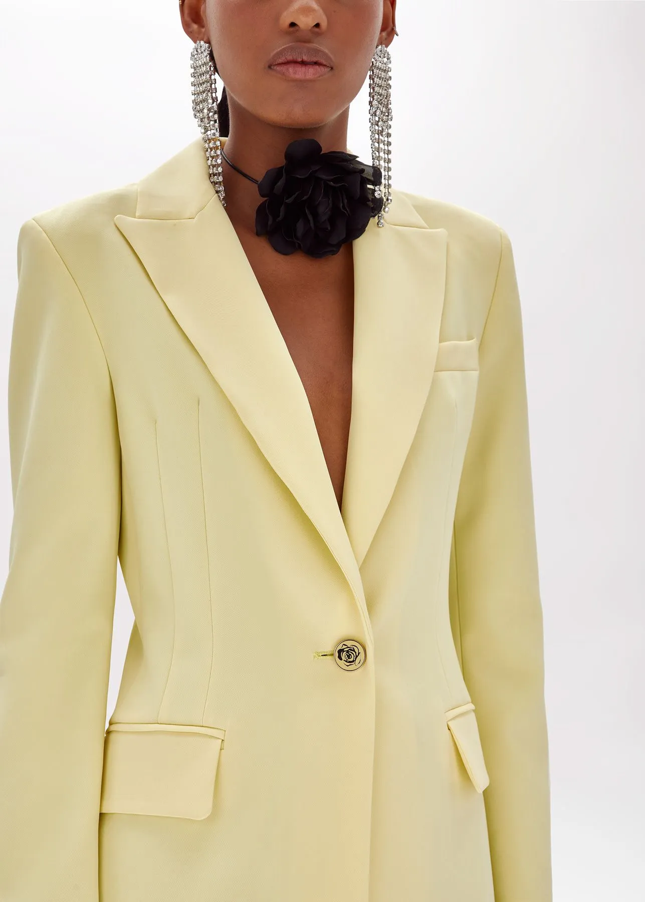 Giacca blazer in cady stretch blugirl