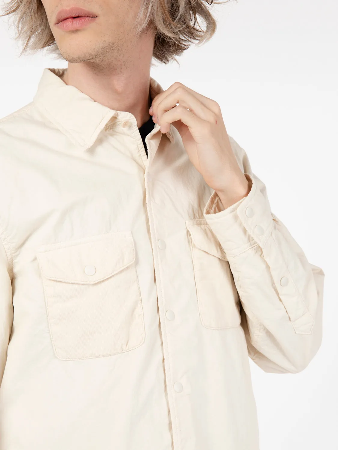 Giacca camicia in cotone ghiaccio