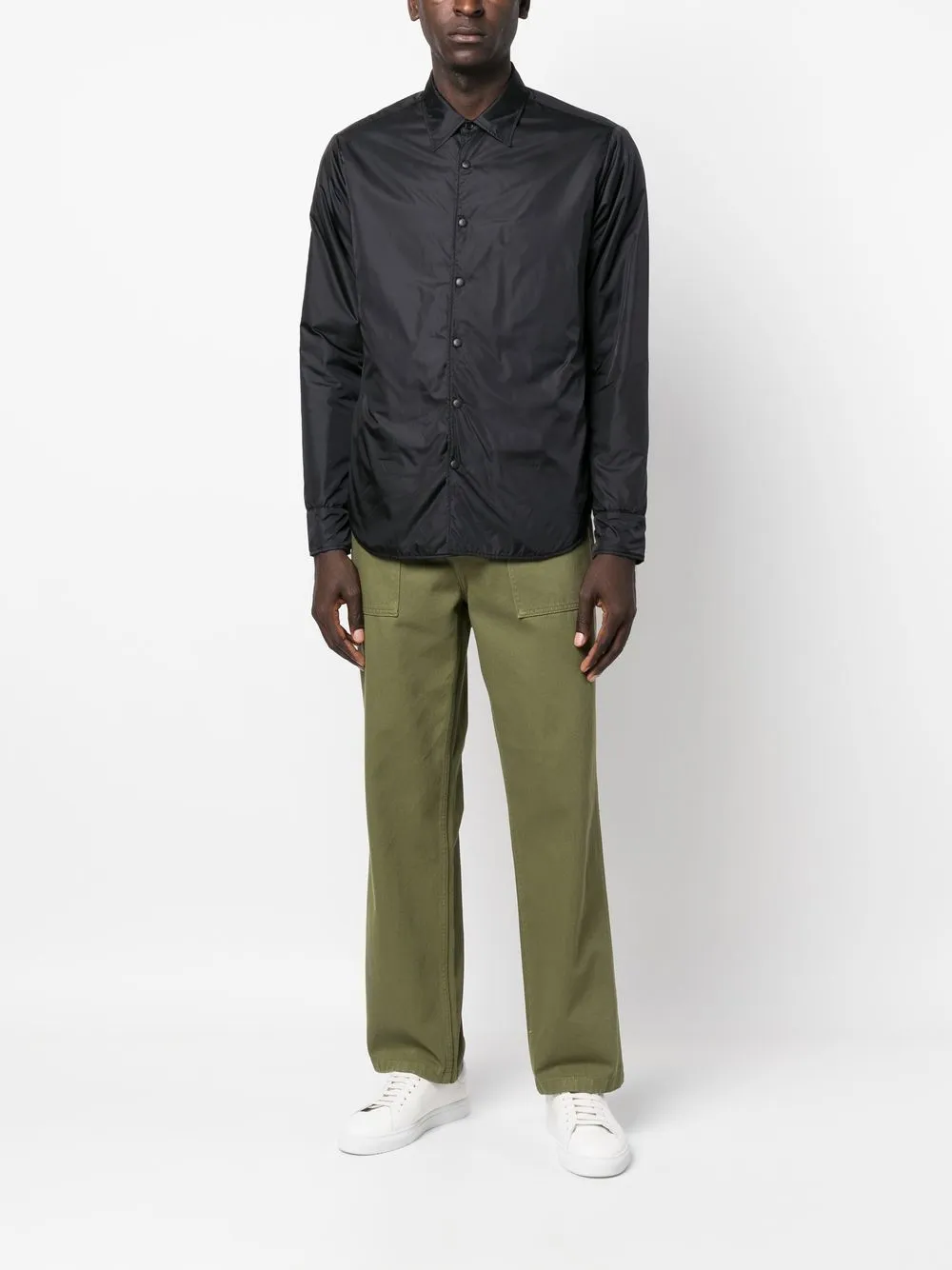 Giacca-camicia in nero - uomo