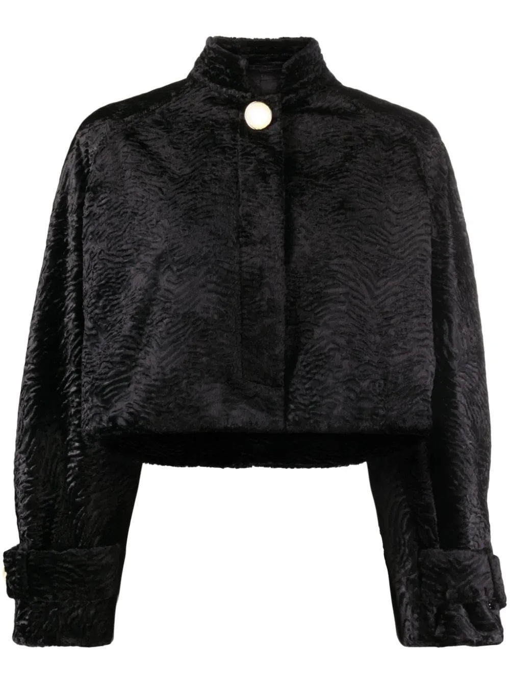 Giacca crop in nero - donna
