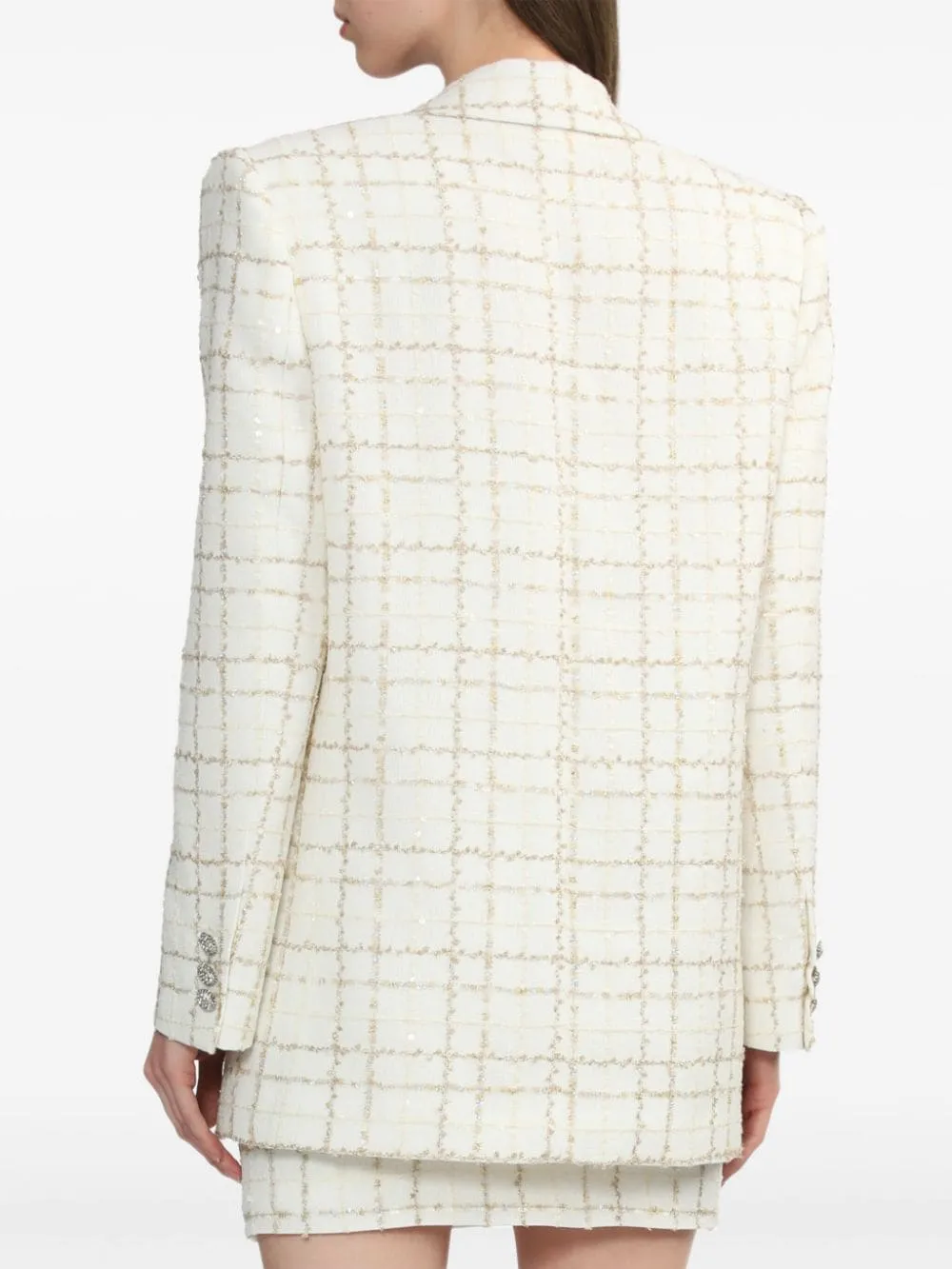 Giacca doppiopetto in bianco Alessandra rich - donna