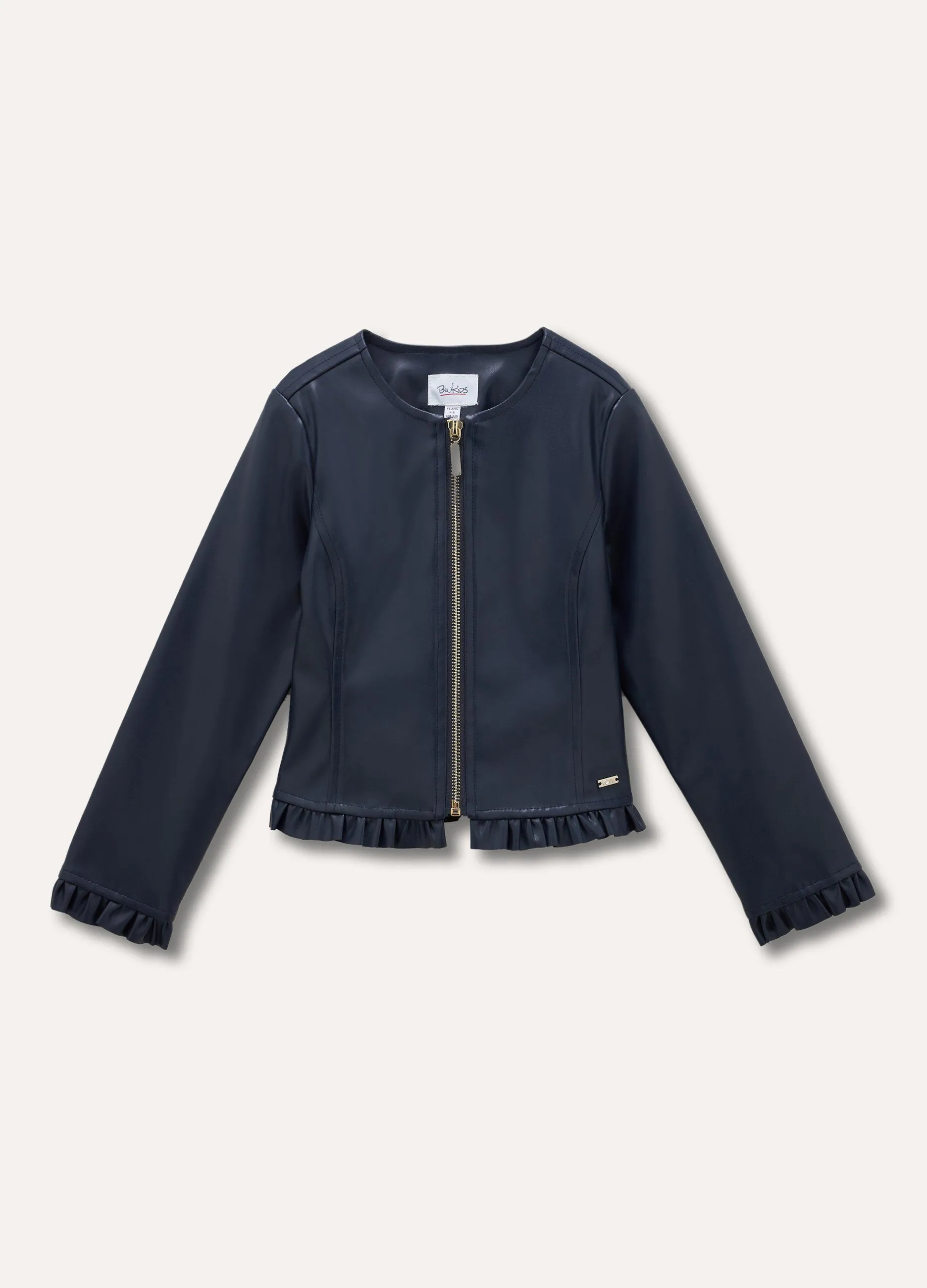 Giacca in eco pelle bambina