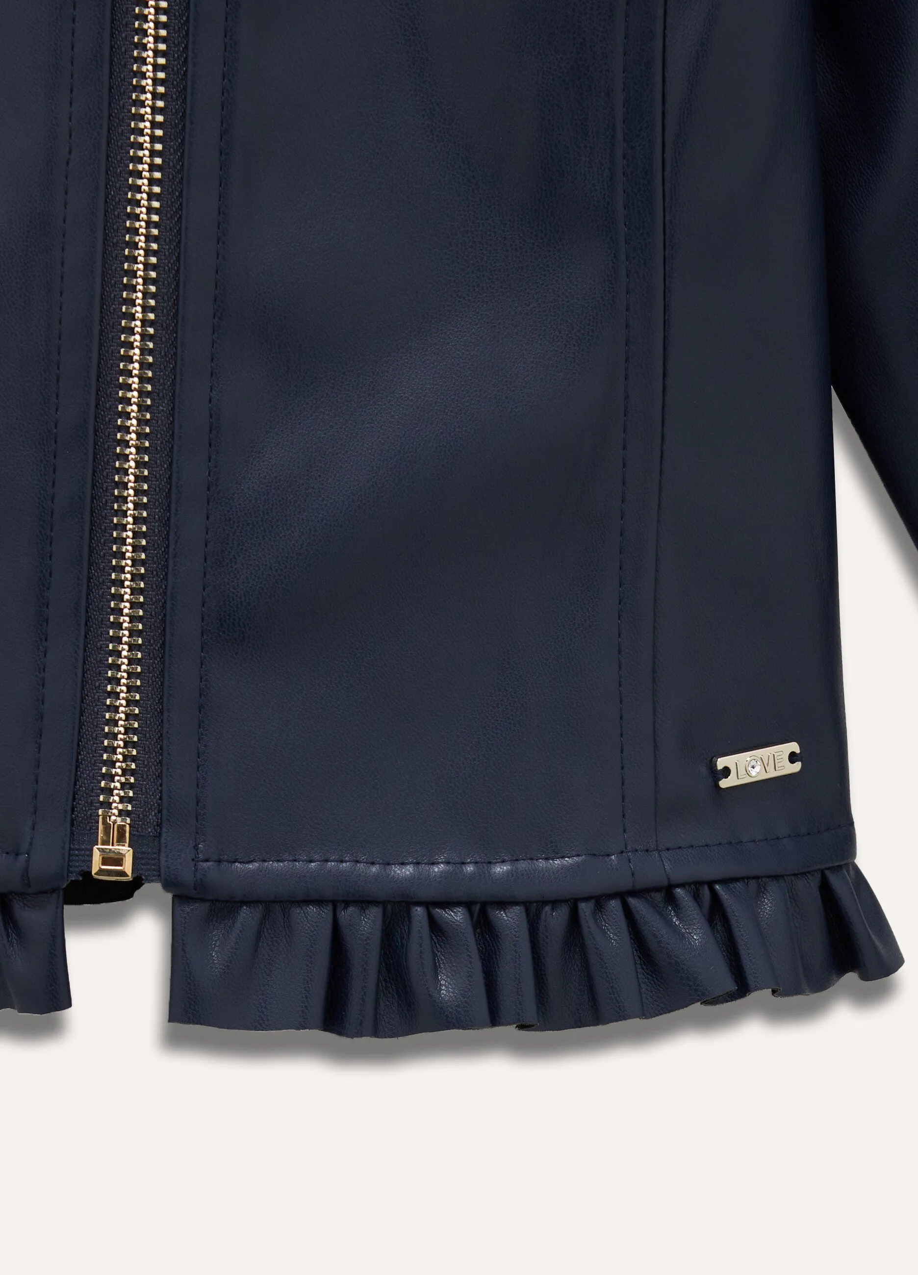 Giacca in eco pelle bambina