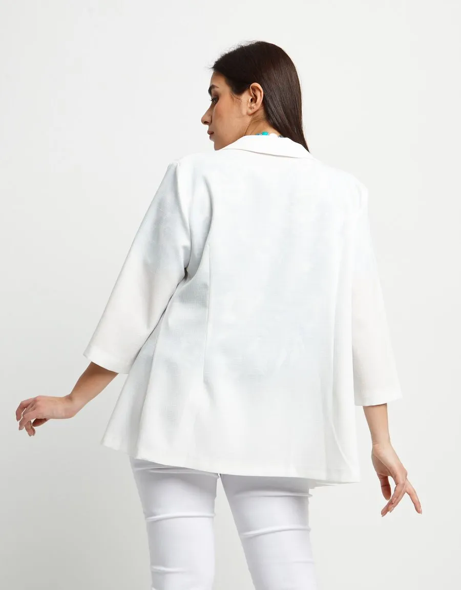 Giacca in lino bianca