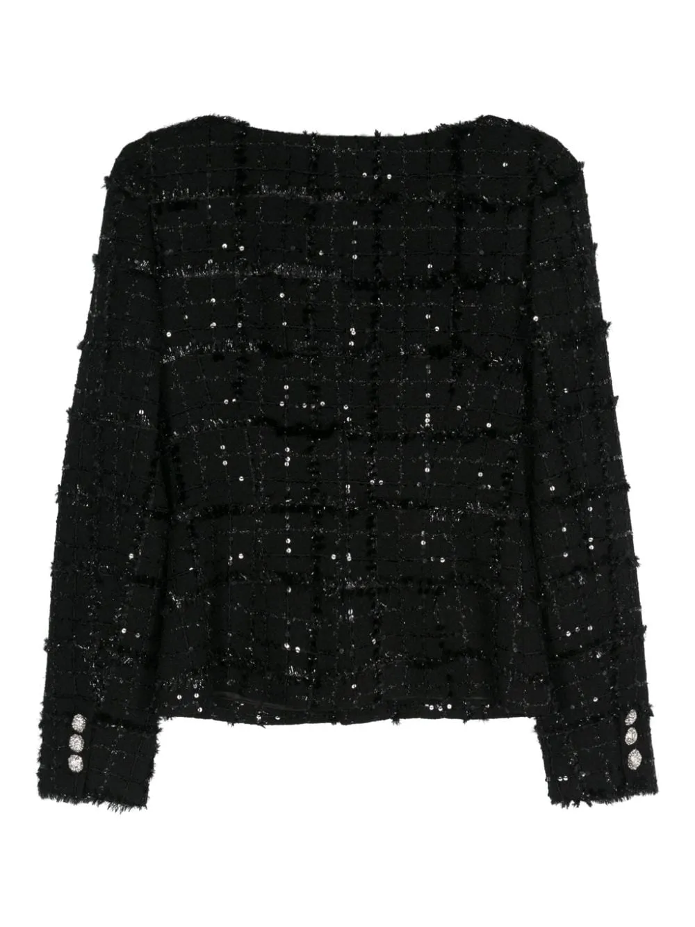 Giacca in tweed con paillettes in nero Alessandra Rich - donna