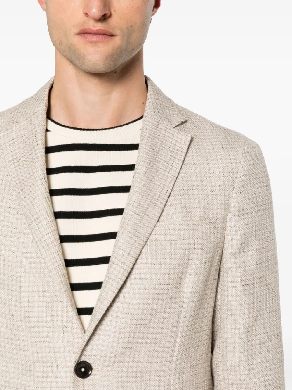 Giacca monopetto in beige - uomo
