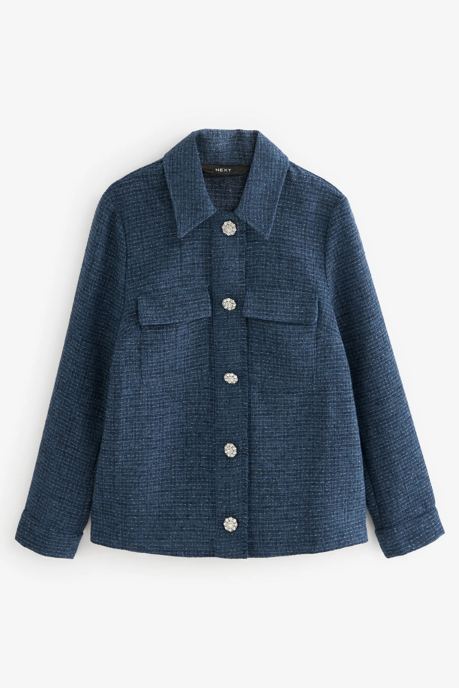 Giacca stile camicia in bouclé