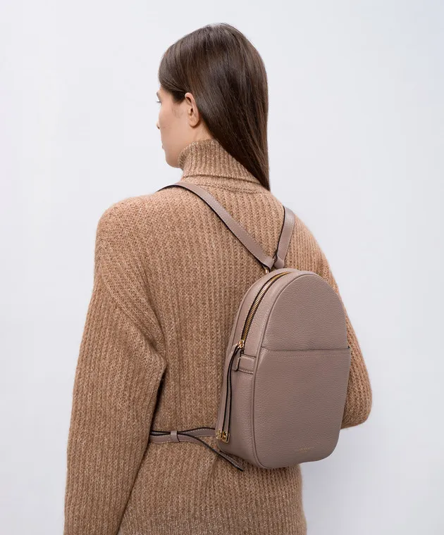 Gianni Chiarini Zaino in pelle beige con logo ZN11182GRN