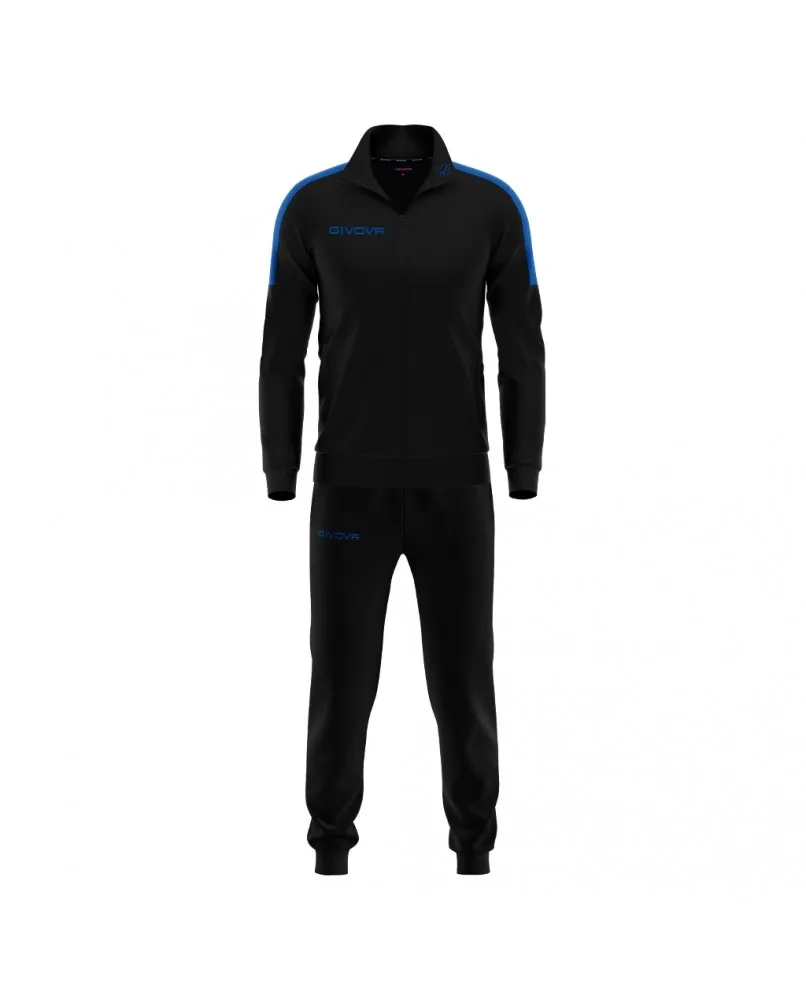 GIVOVA REVOLUTION TR033 tuta uomo nero fashion athletic