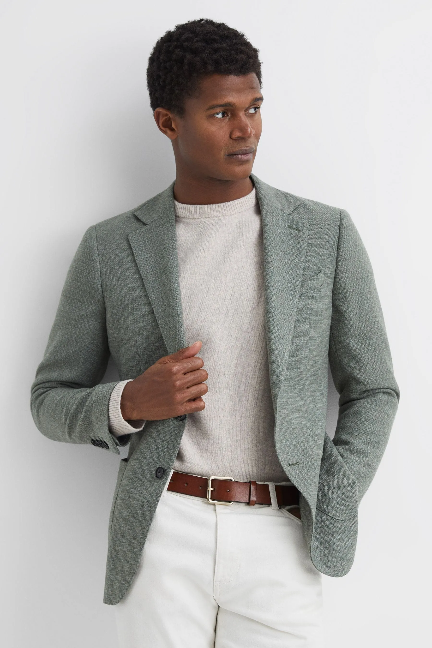 Grigioson - Cintura in pelle con rivet    