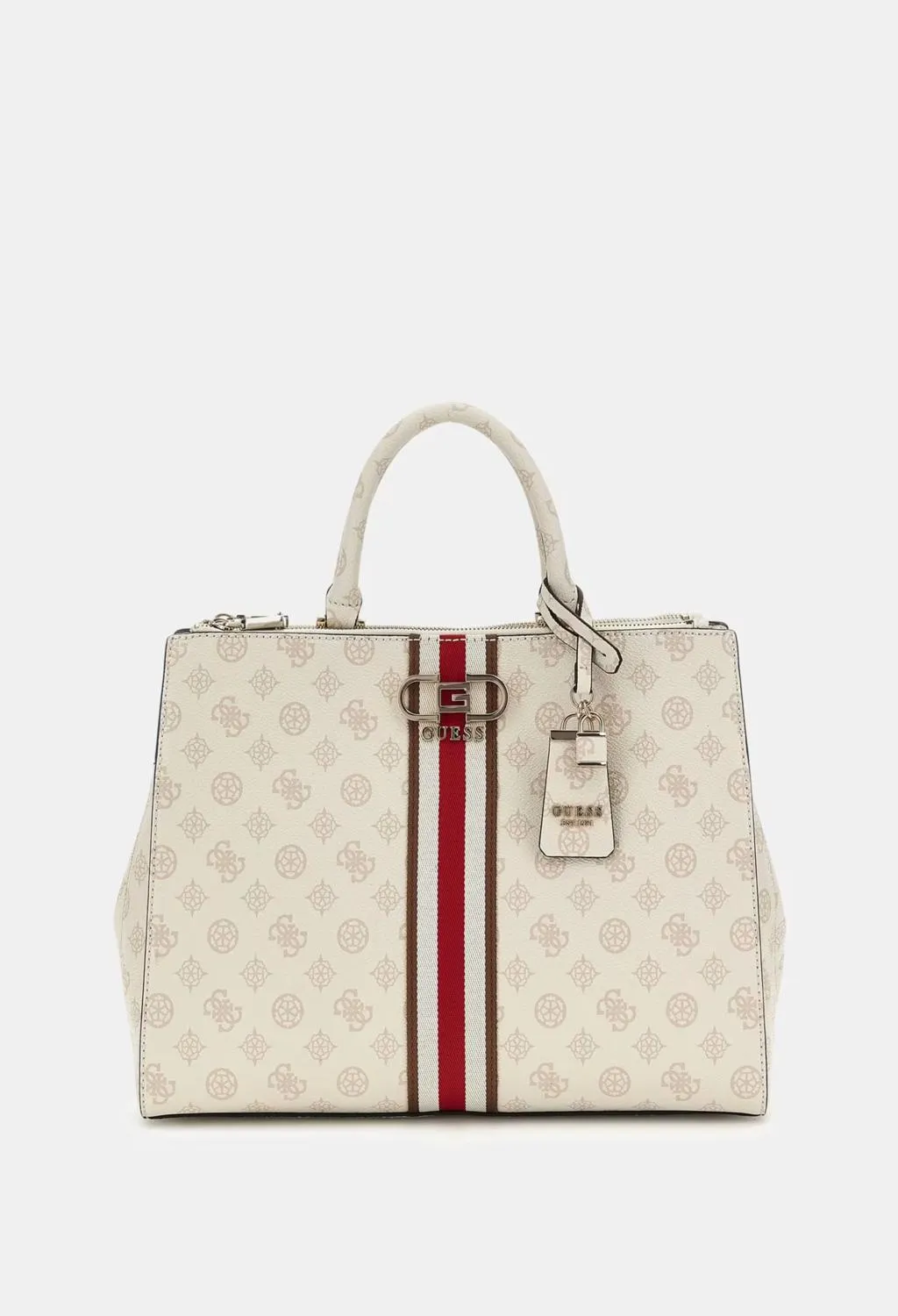 GUESS borse  borsa a mano logata con bande frontali