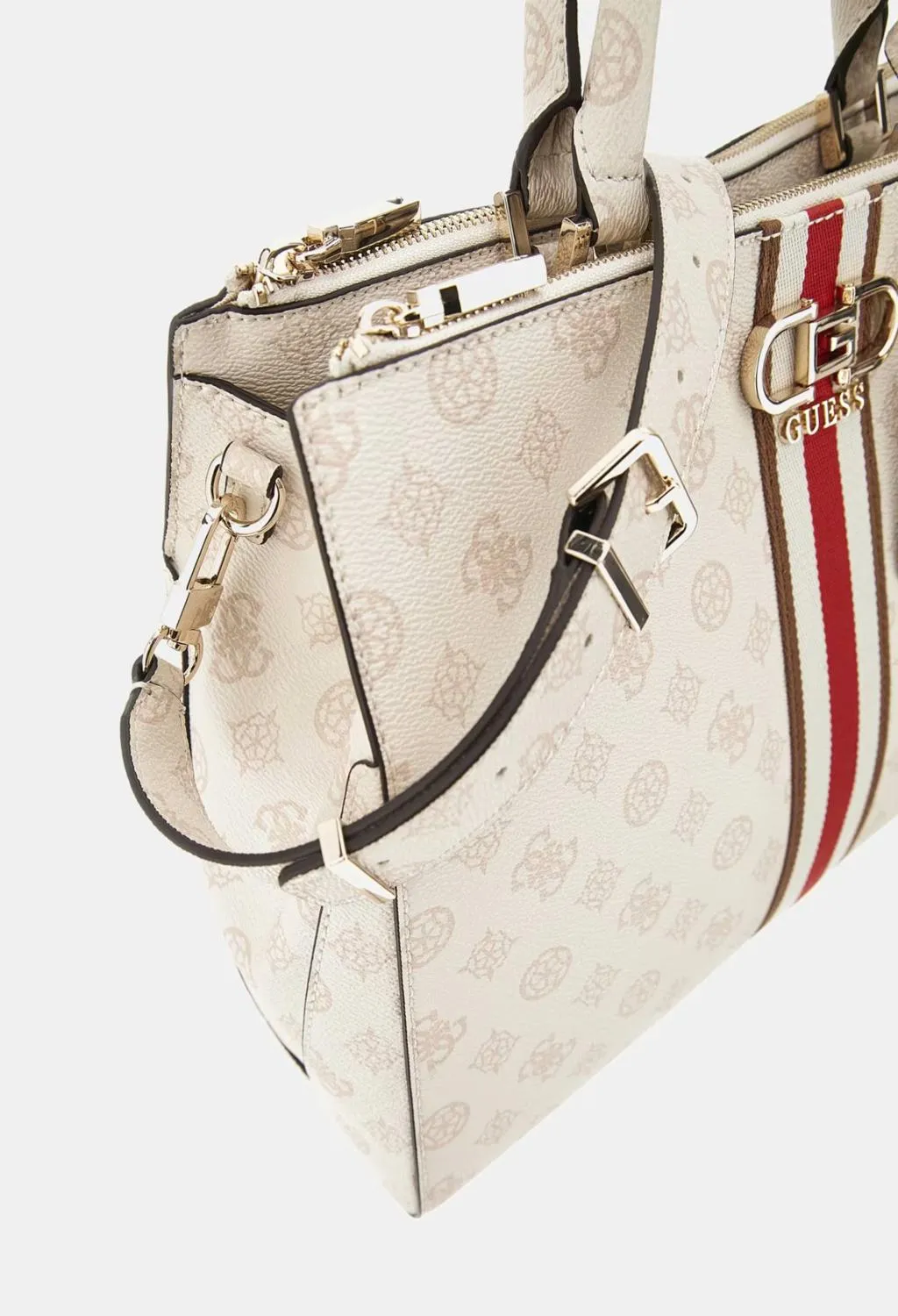 GUESS borse  borsa a mano logata con bande frontali
