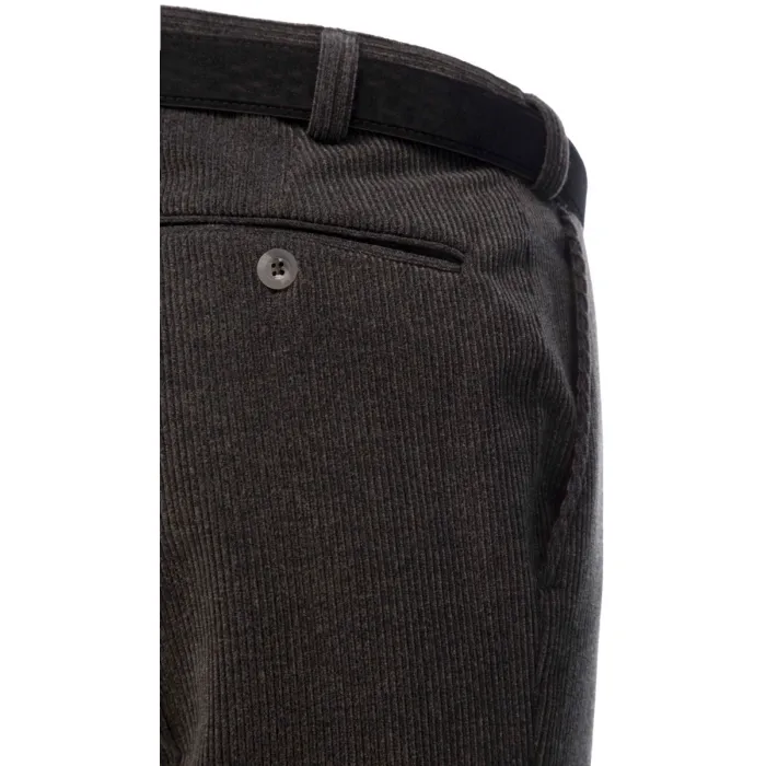 Henk ter Horst pantaloni Trelana in velluto a coste elasticizzato di lana Grigio