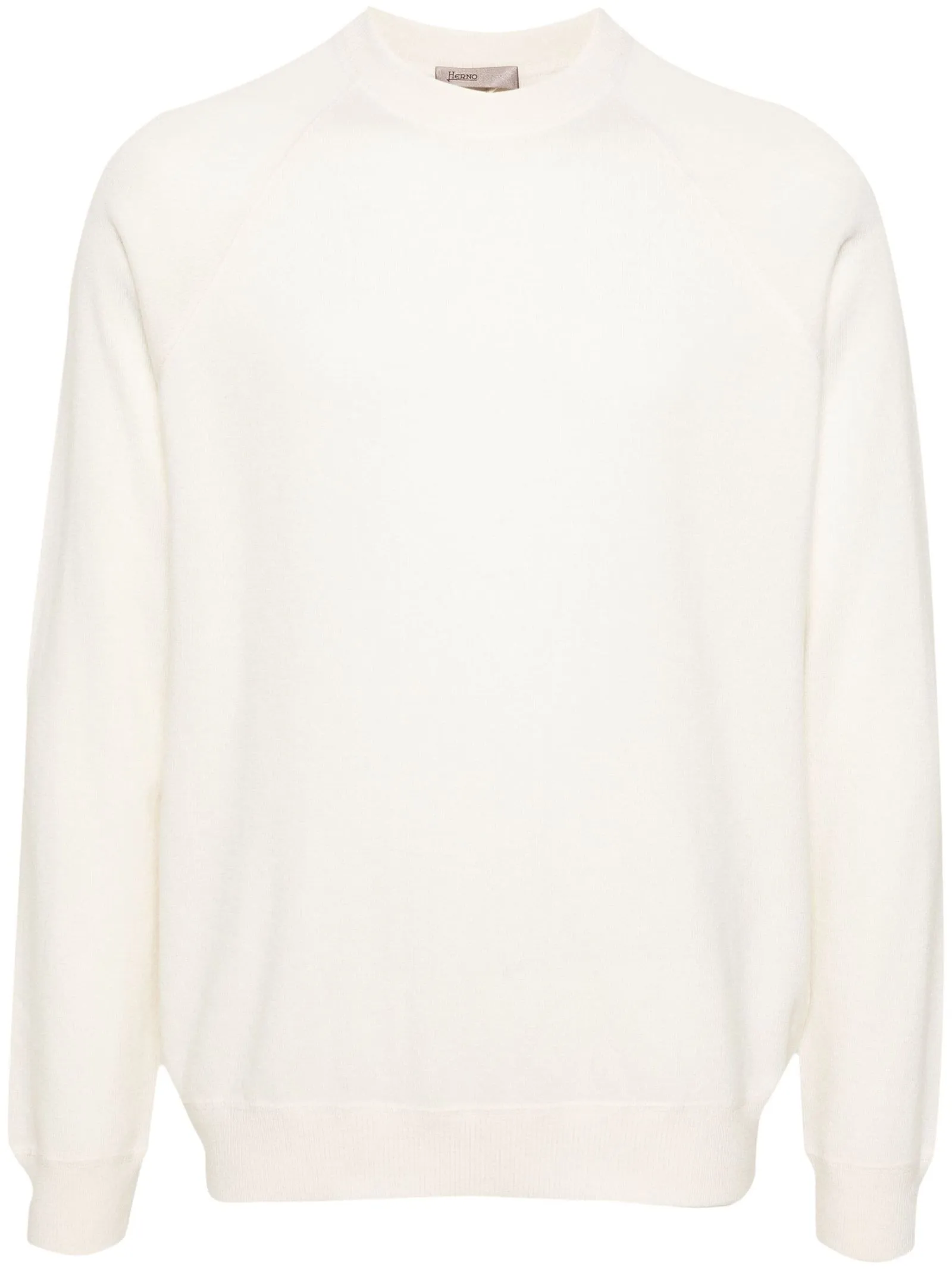HERNO Abbigliamento,Maglieria Maglione in cashmere bianco gesso 