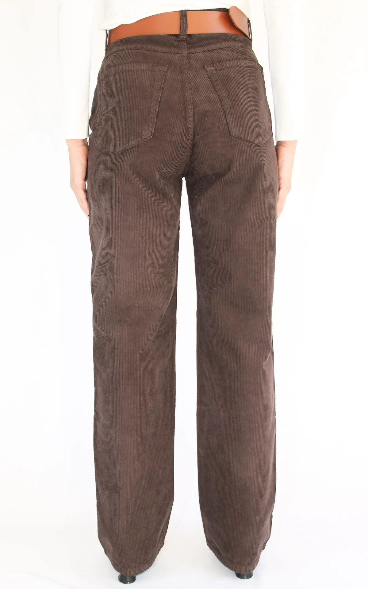 Initial – pantalone palazzo velluto – moro