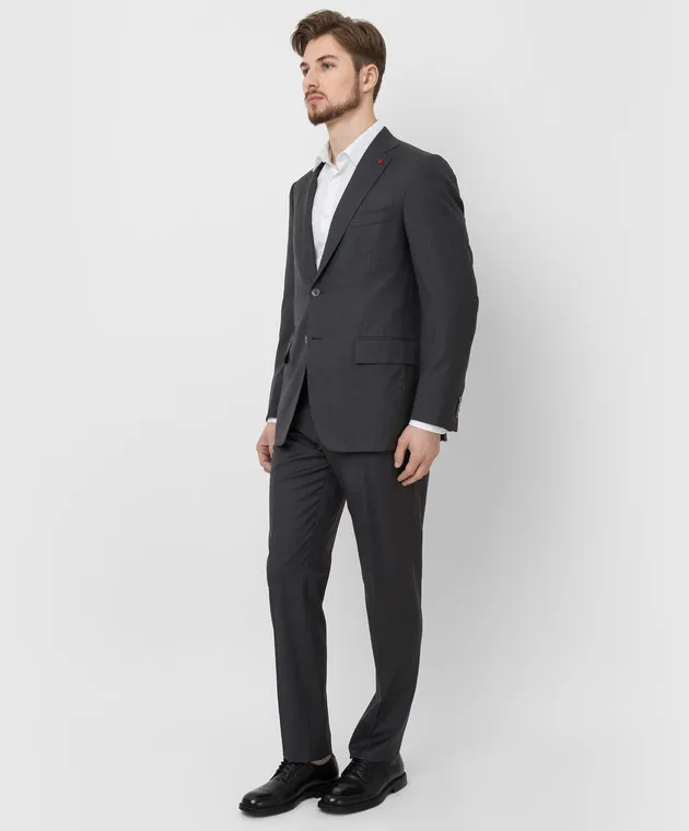ISAIA Abito in lana grigia 524AFIPA640