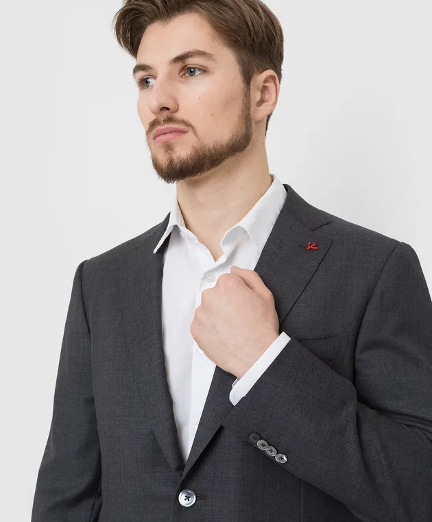 ISAIA Abito in lana grigia 524AFIPA640
