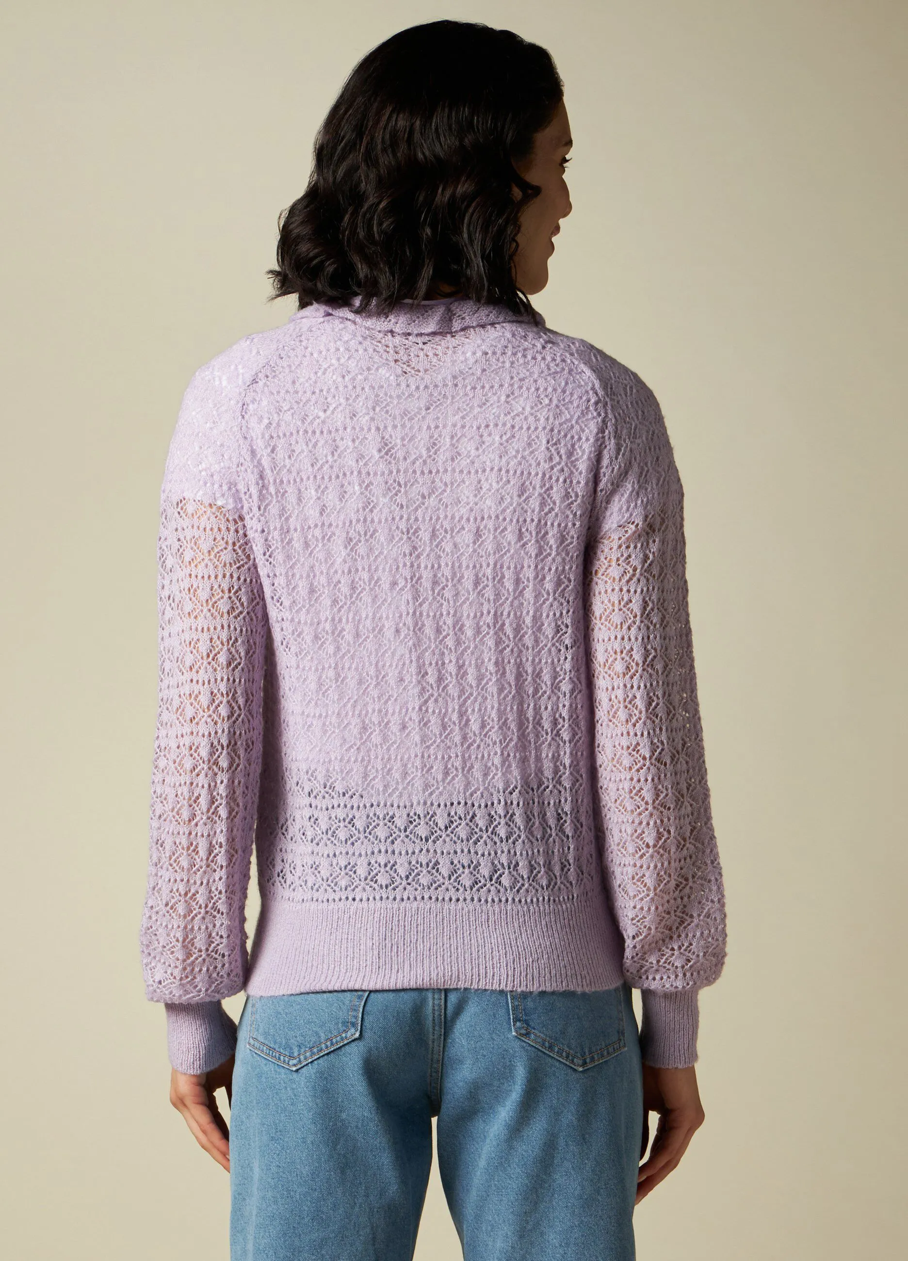 IWIE  Pullover con motivo traforato donna