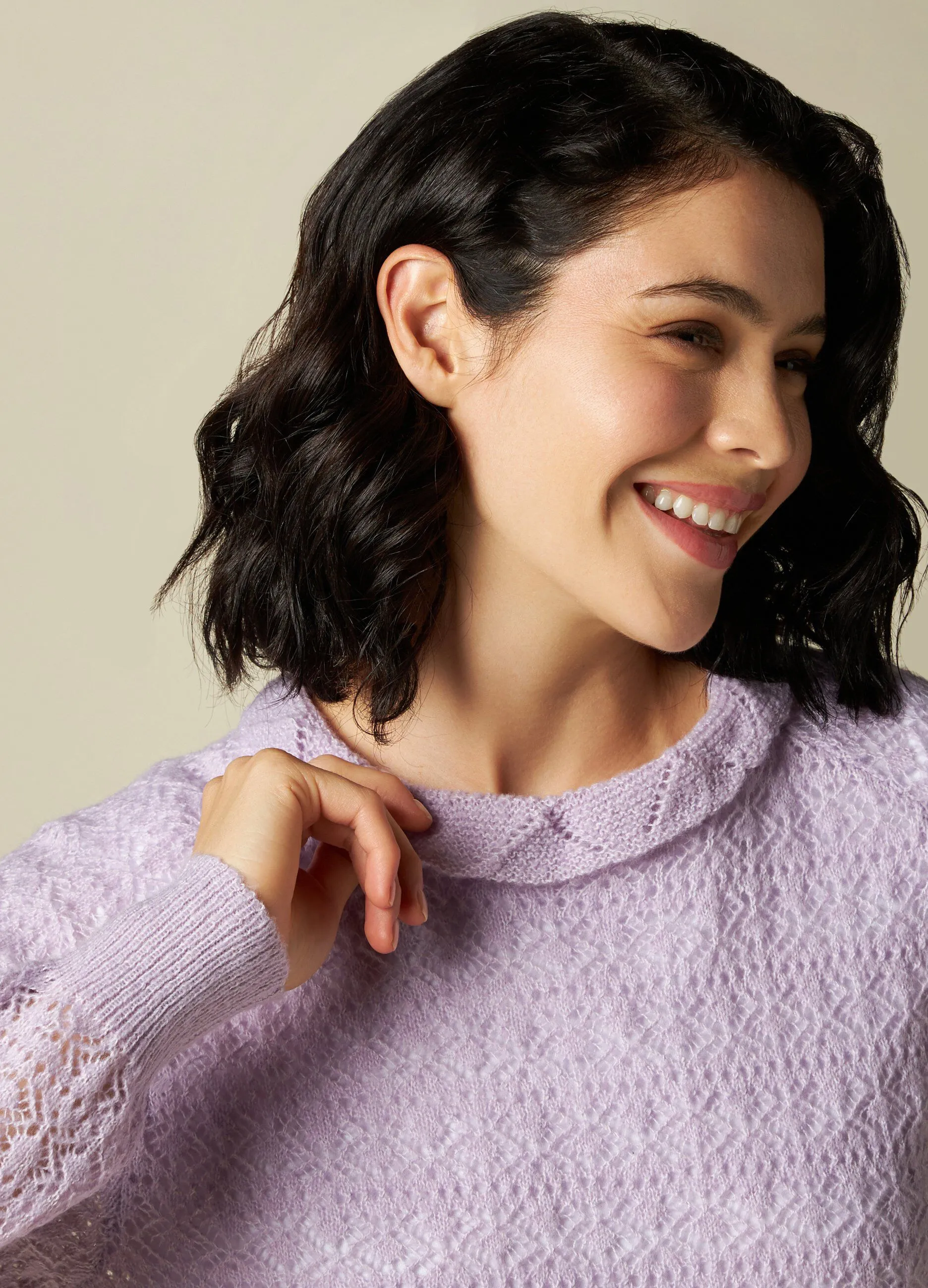 IWIE  Pullover con motivo traforato donna