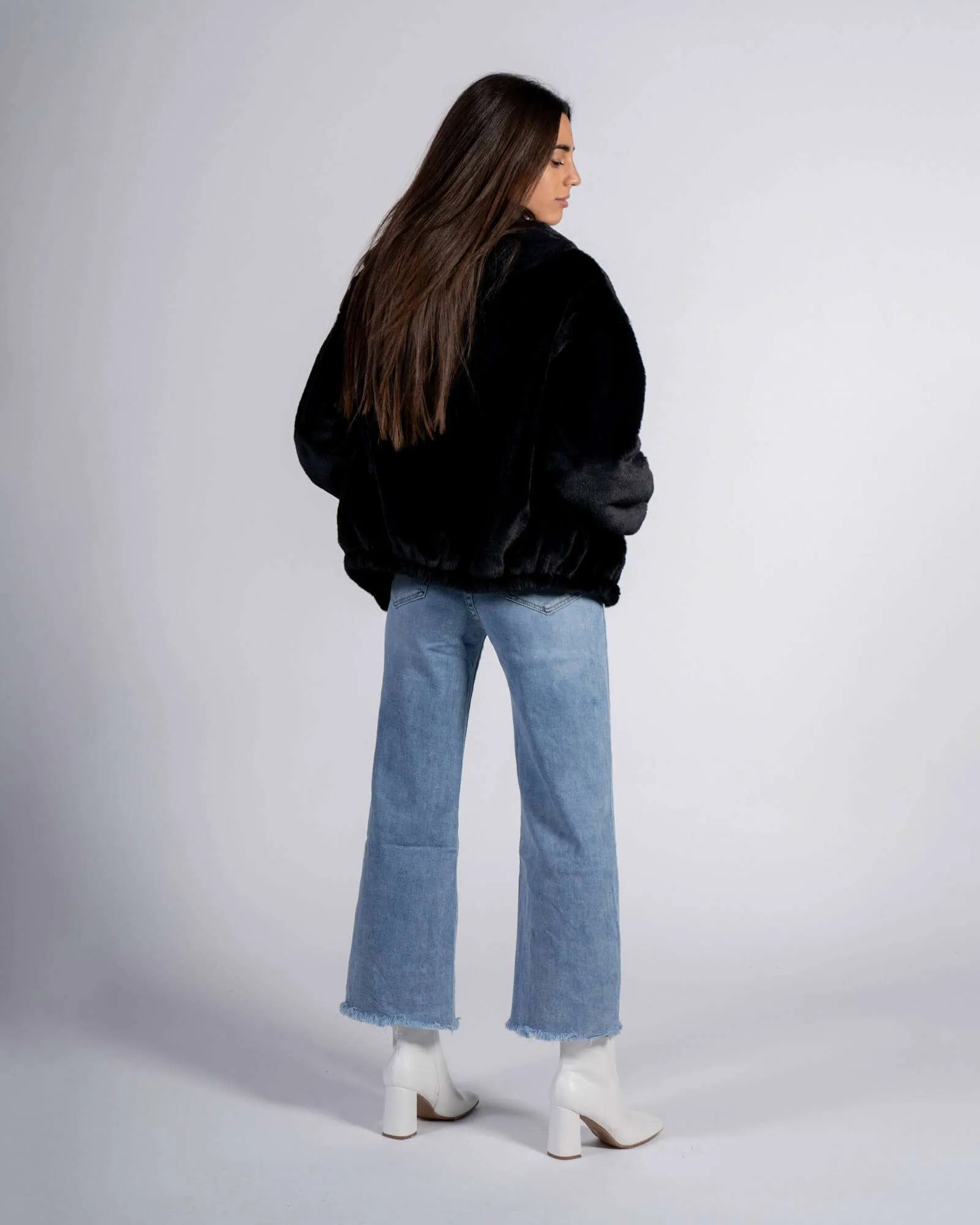 Jeans chiaro a palazzo