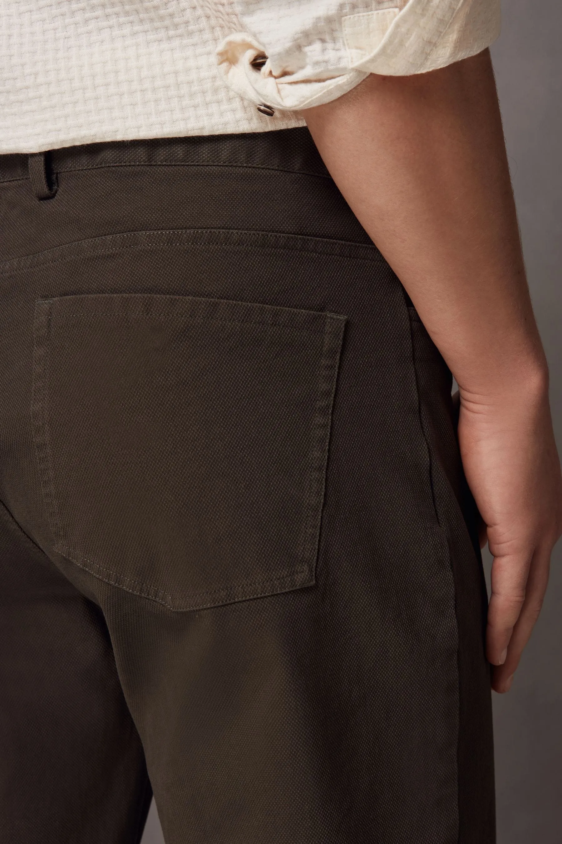 Jeans testurizzati Pantaloni elasticizzati