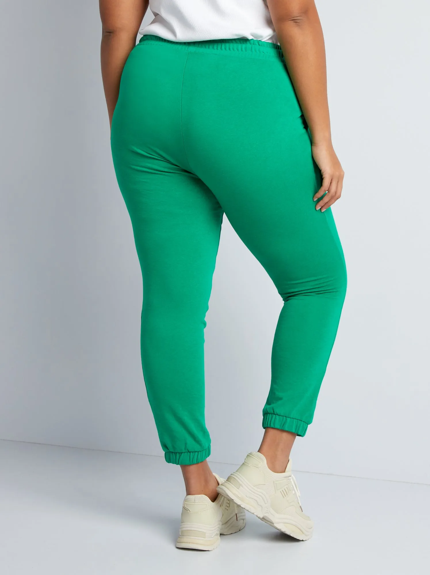Joggers in tessuto felpato - VERDE