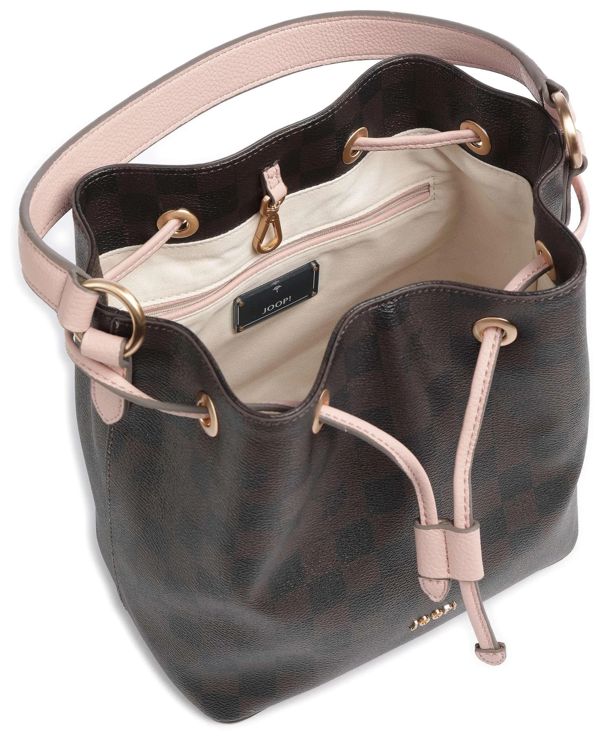 JOOP! Piazza Edition Franziska Borsa a secchiello pelle sintetica marrone scuro  