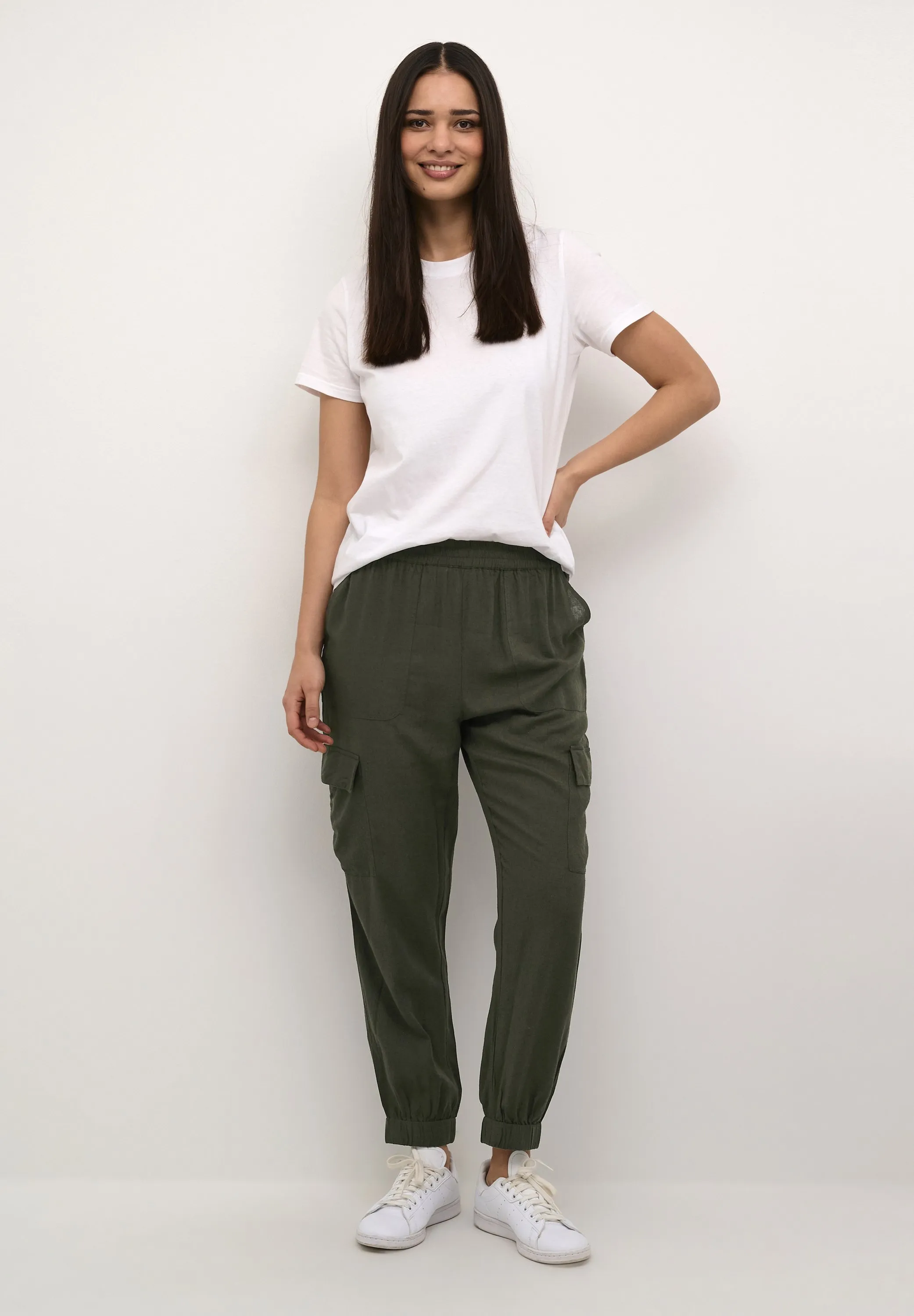 KAMILIA CROPPED - Pantaloni cargo
