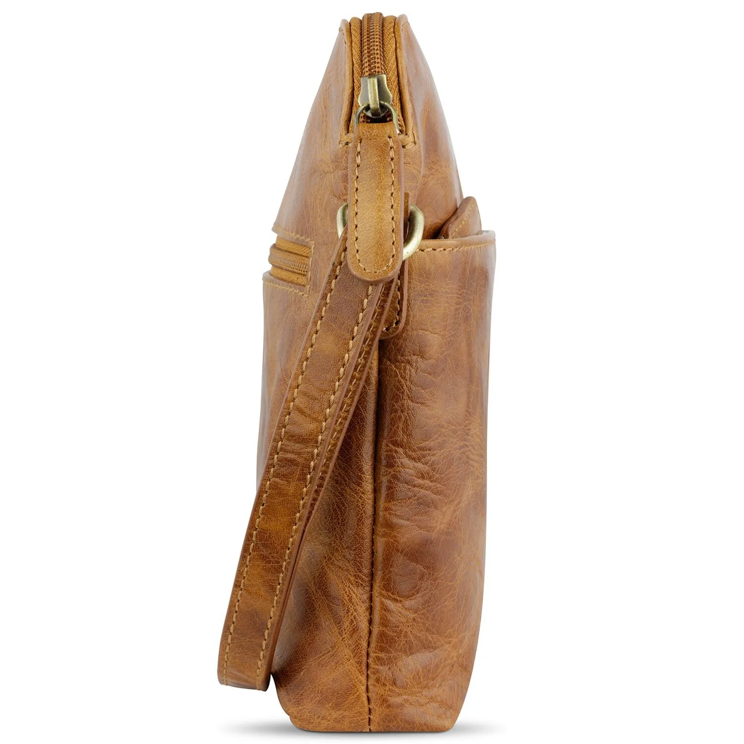 Klondike 1896 Borsa a tracolla Mountain in pelle 17 cm