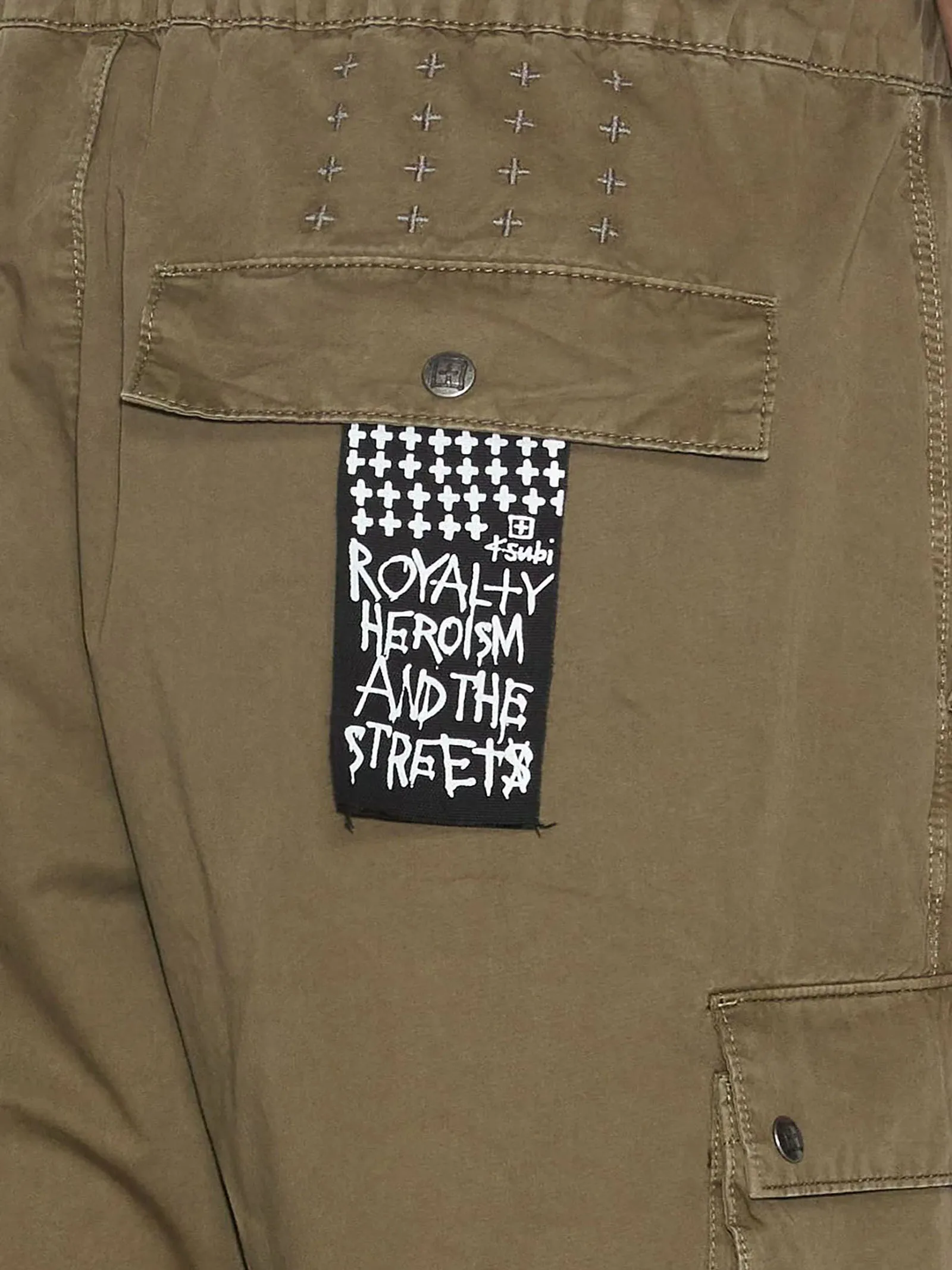 KSUBI Abbigliamento,Pantaloni Cargo Krush verde oliva 