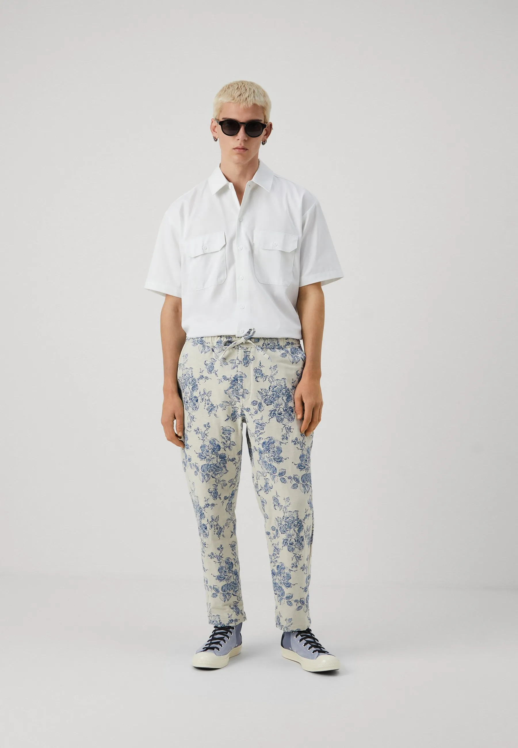 KURT TROUSER FLORAL - Pantaloni
