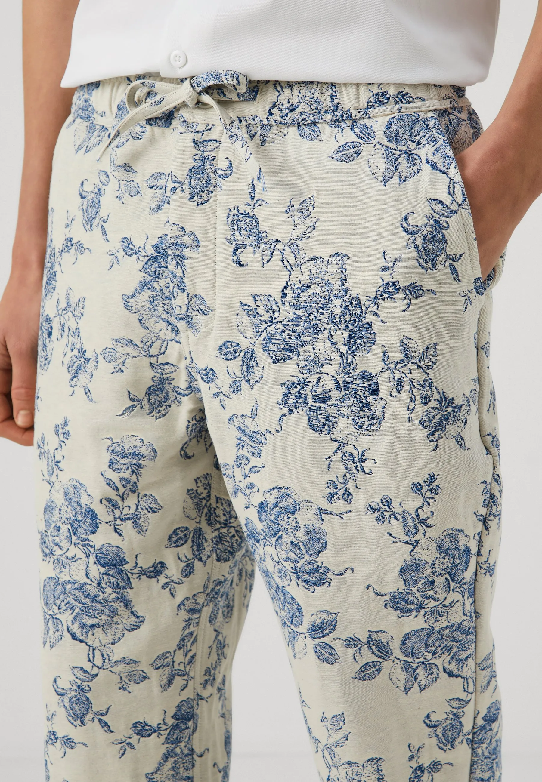 KURT TROUSER FLORAL - Pantaloni