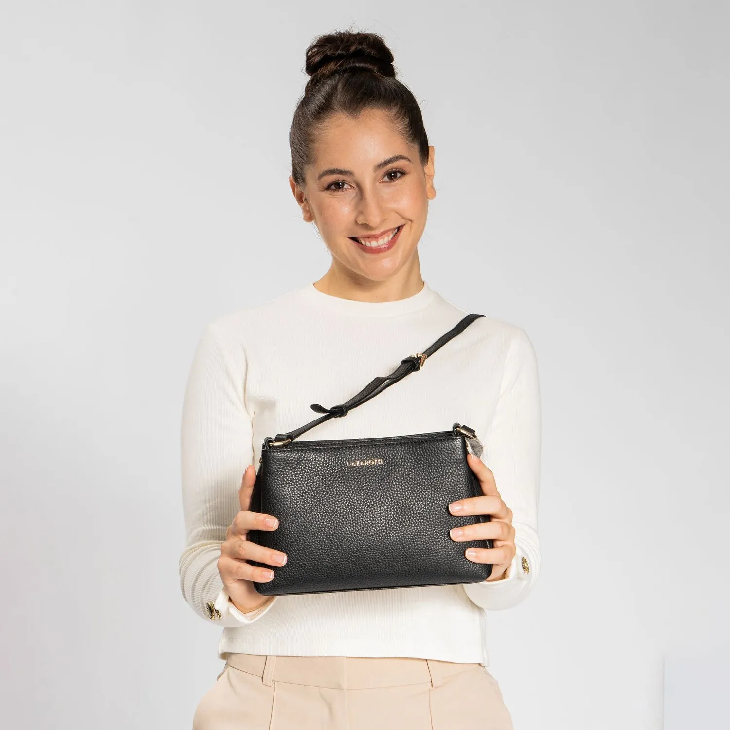 Lazarotti Bologna Leather Borsa a tracolla Pelle 23 cm