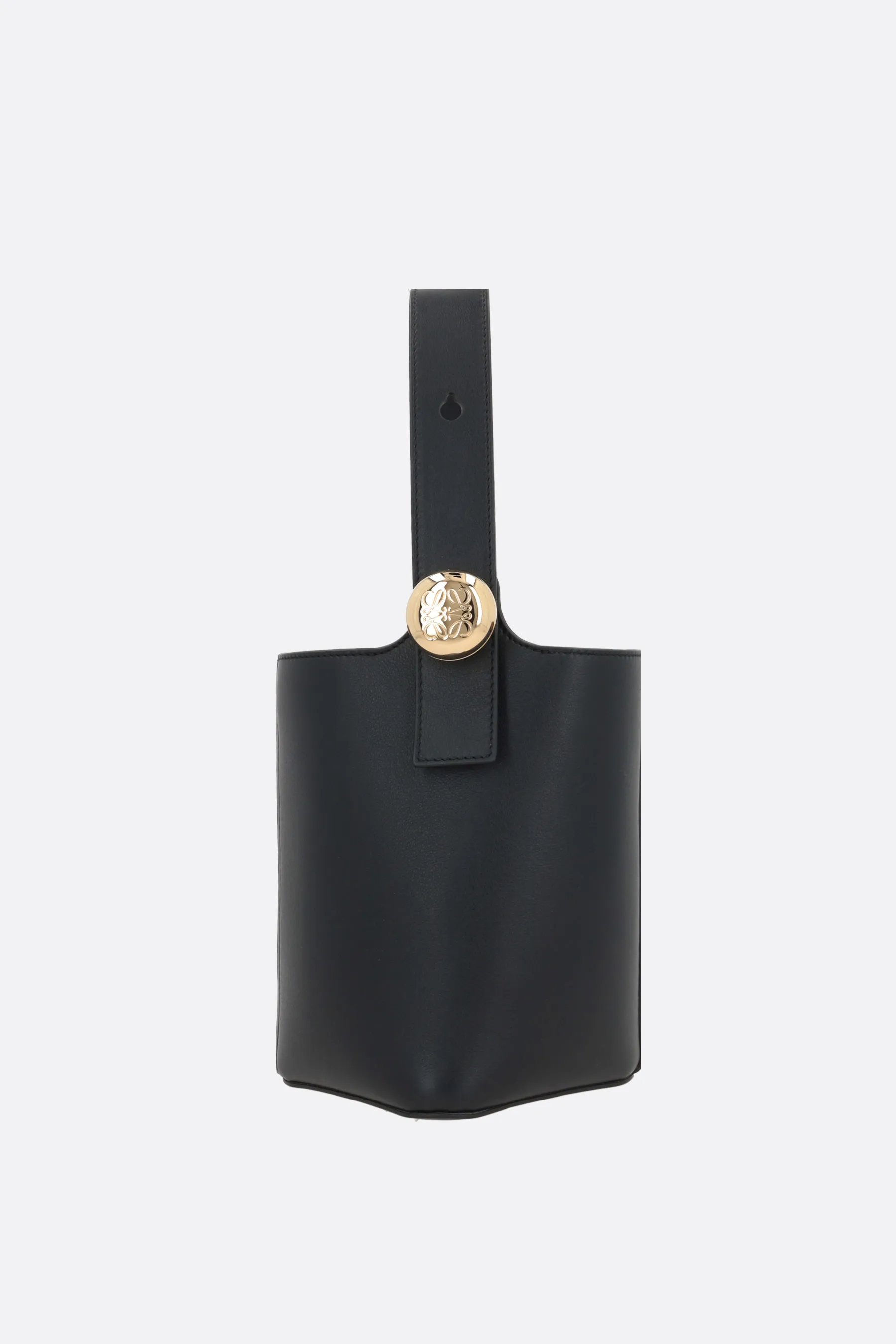  LOEWE borsa a secchiello Pebble mini in pelle liscia 