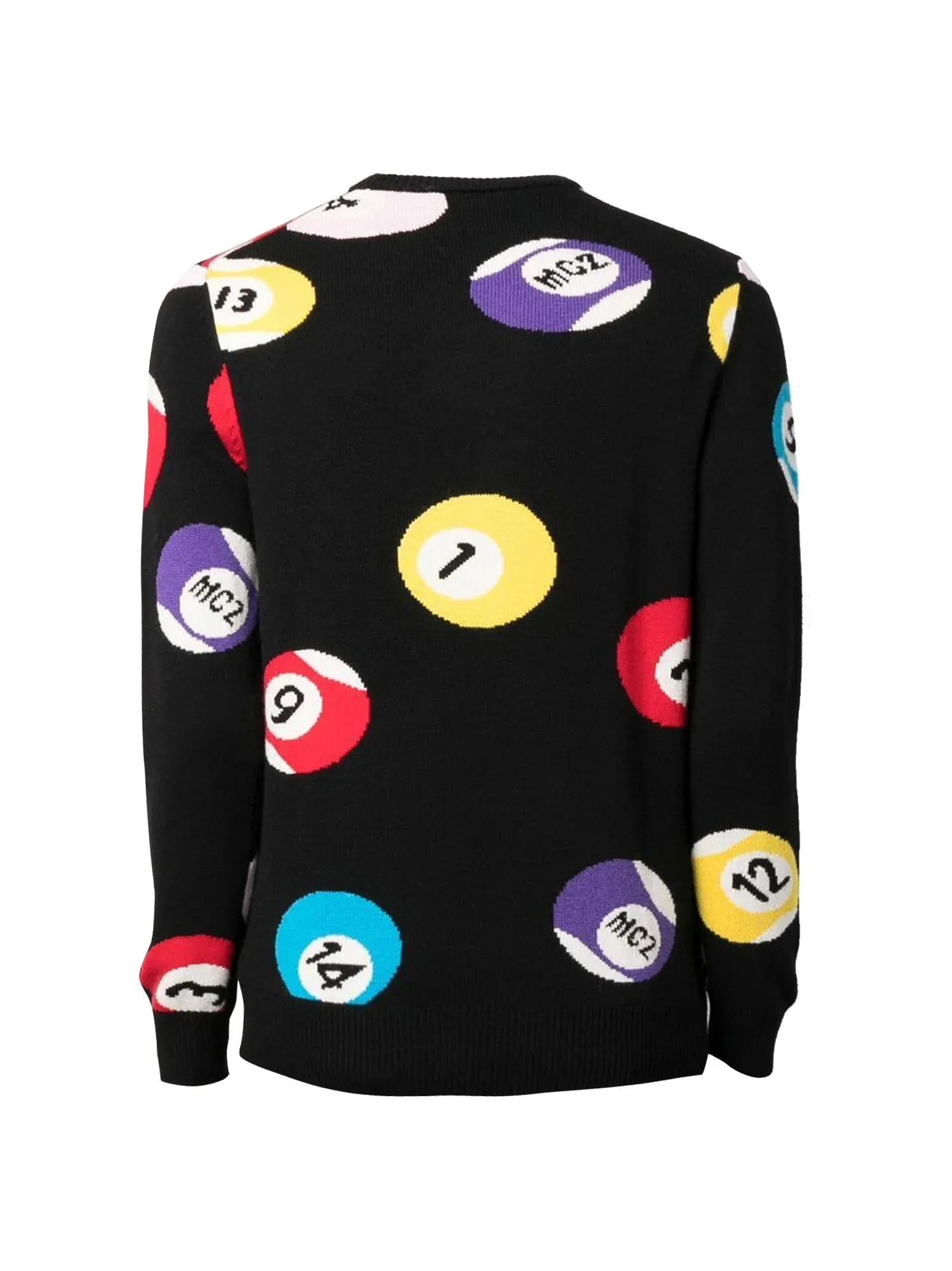 MAGLIA "CHE PALLE" NERA IN LANA E CASHMERE