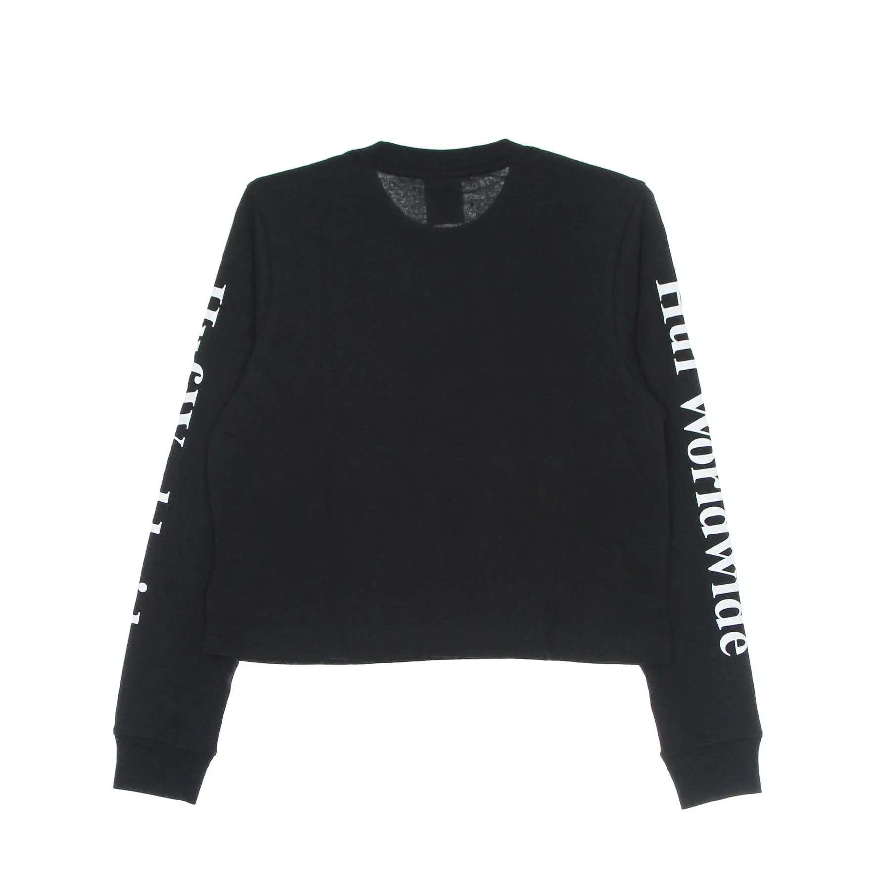 Maglietta Manica Lunga Corta Donna Domestic L/s Crop Tee Black