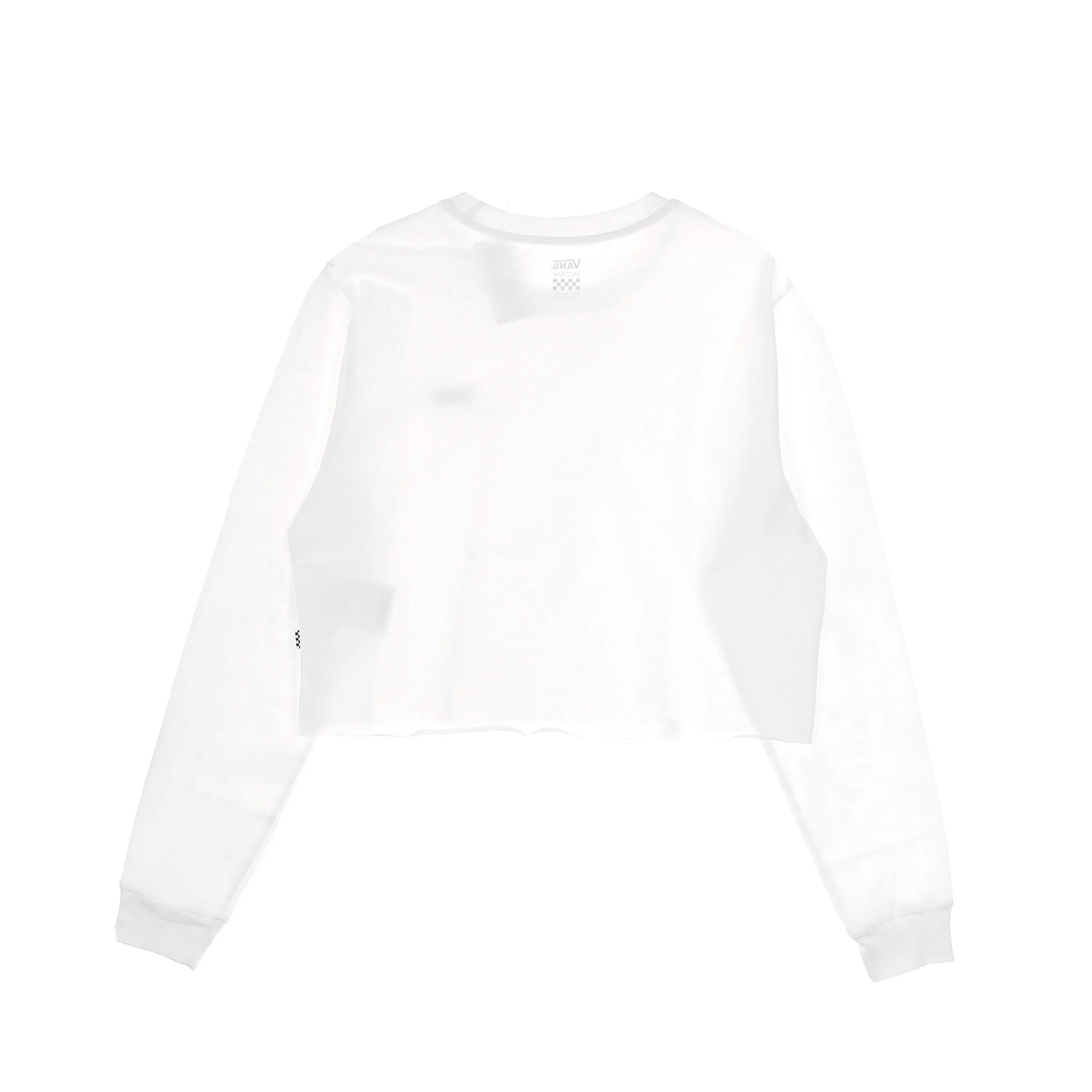 Maglietta Manica Lunga Corta Donna Junior V L/s Crop Tee White