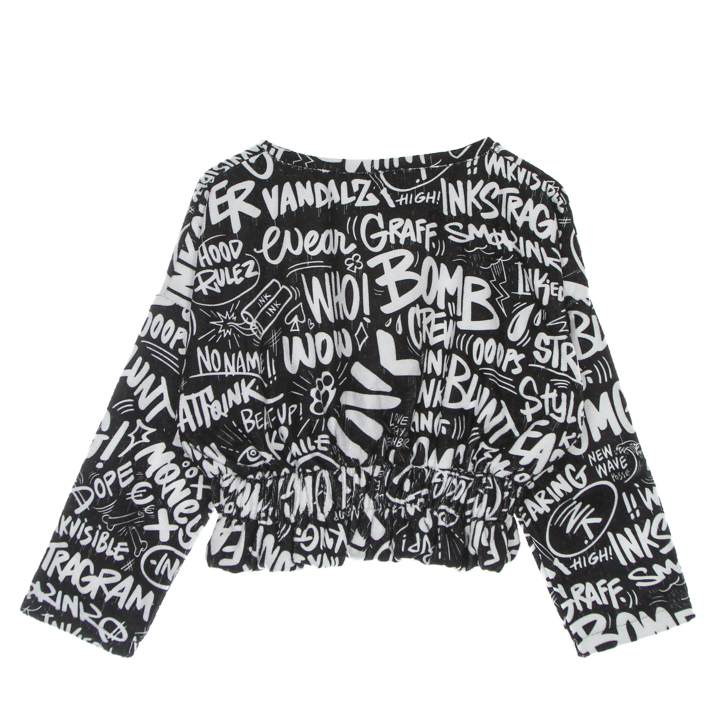 Maglietta Manica Lunga Corta Donna Rosalba 01 Black/white