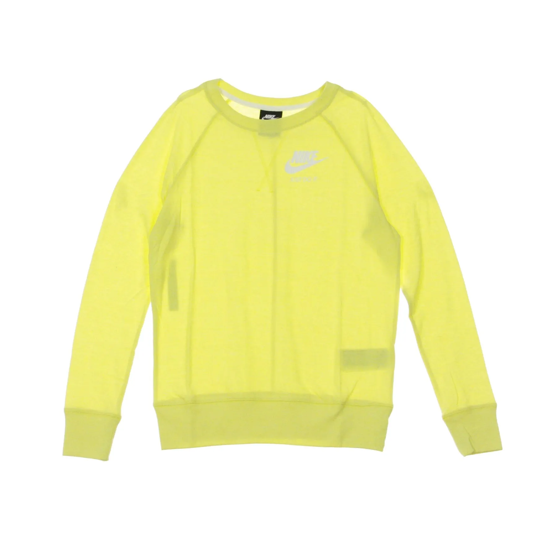 Maglietta Manica Lunga Donna Gym Vntg Crew Yellow Pulse/sail