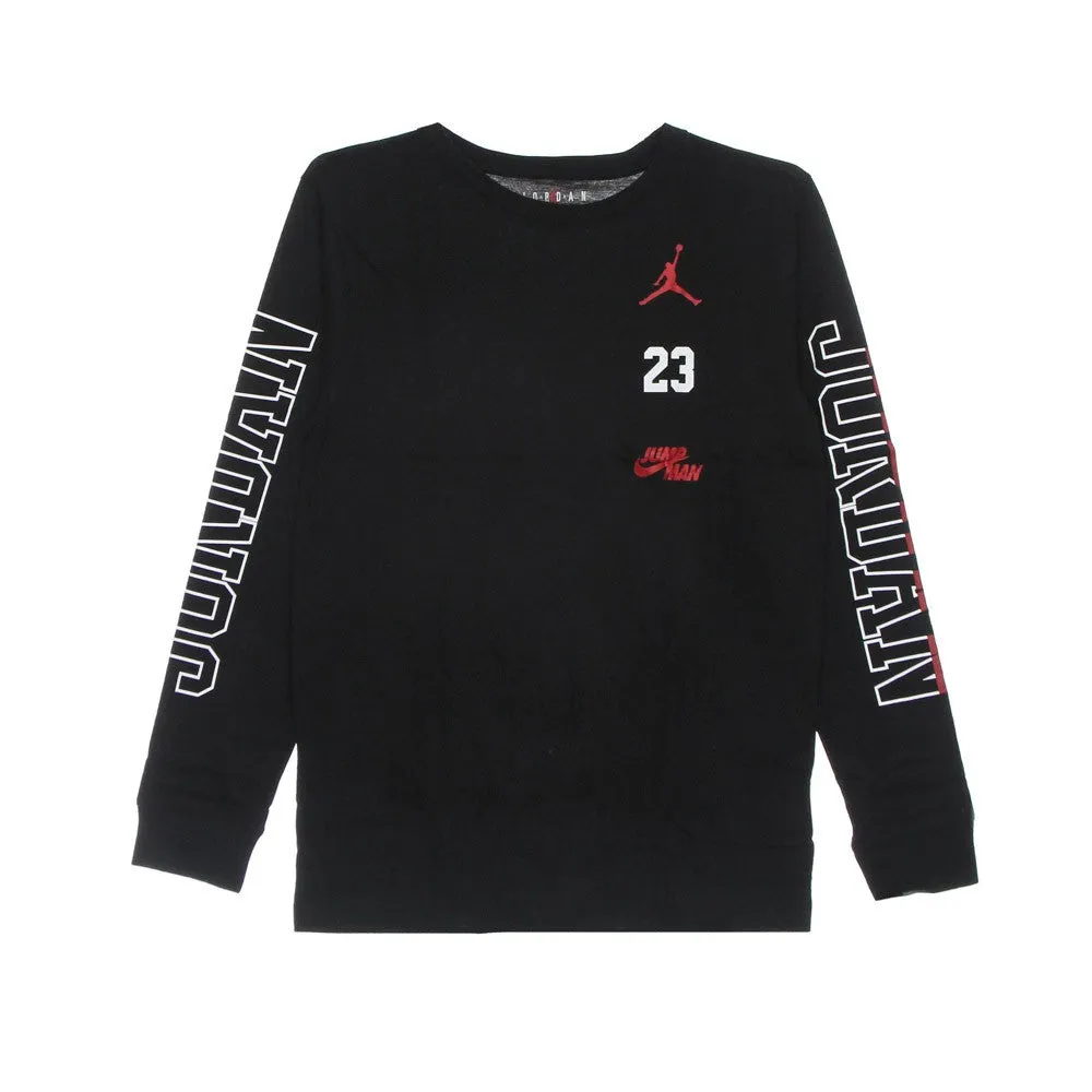 Maglietta Manica Lunga Ragazzo Jordan Switch L/s Tee Black